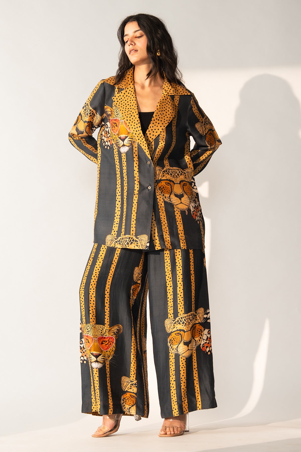 WRAP TUXEDO TOP