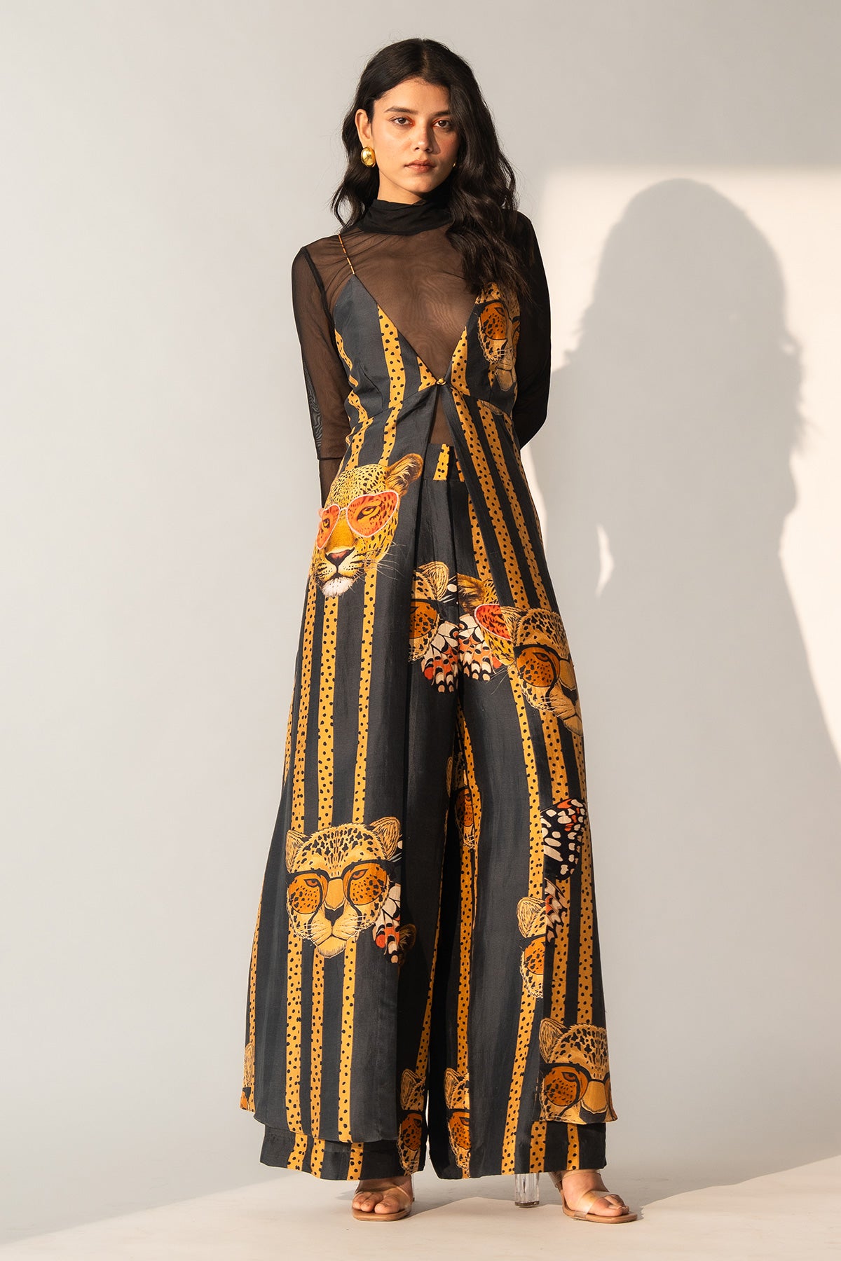 V NECK MAXI TOP