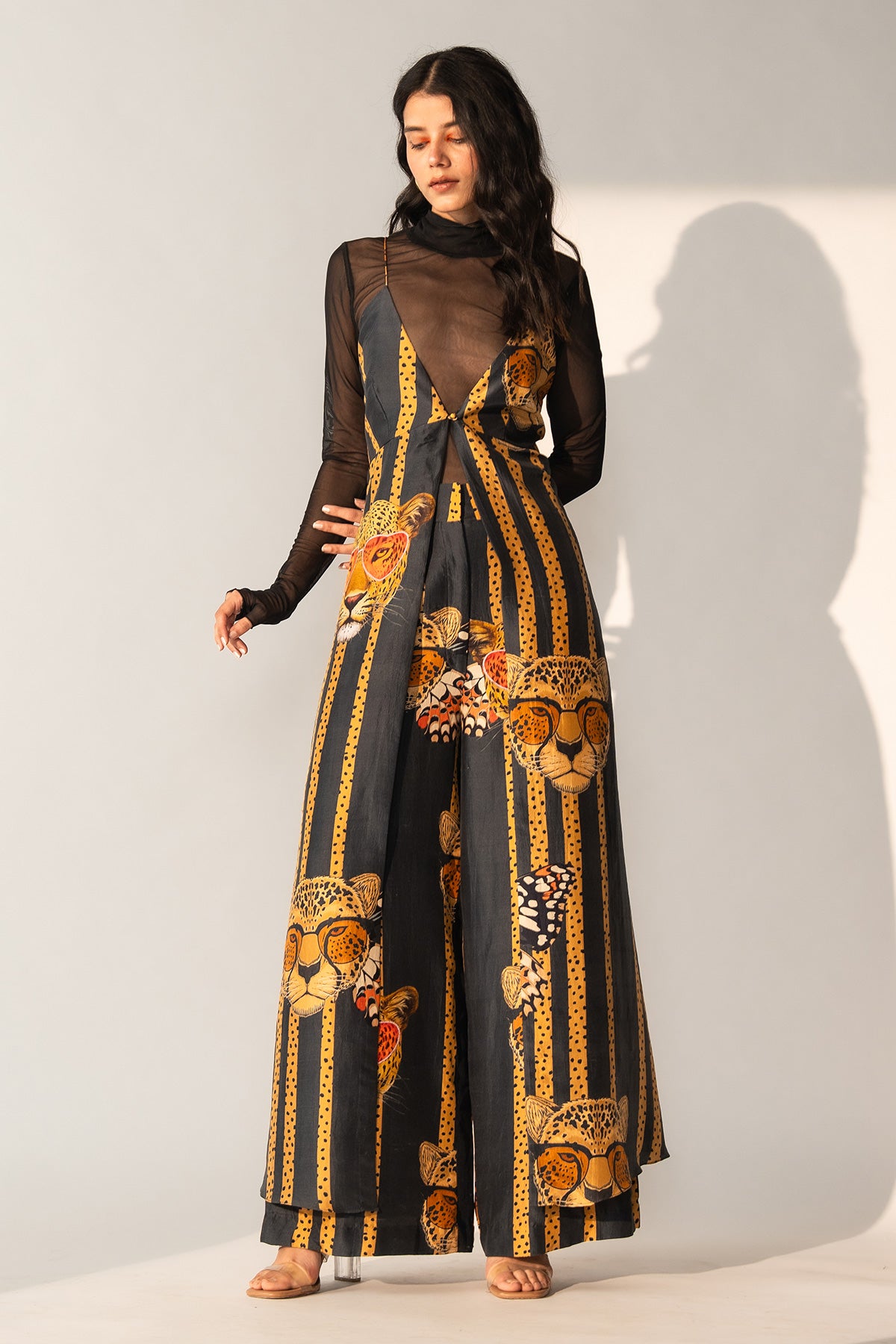 V NECK MAXI TOP