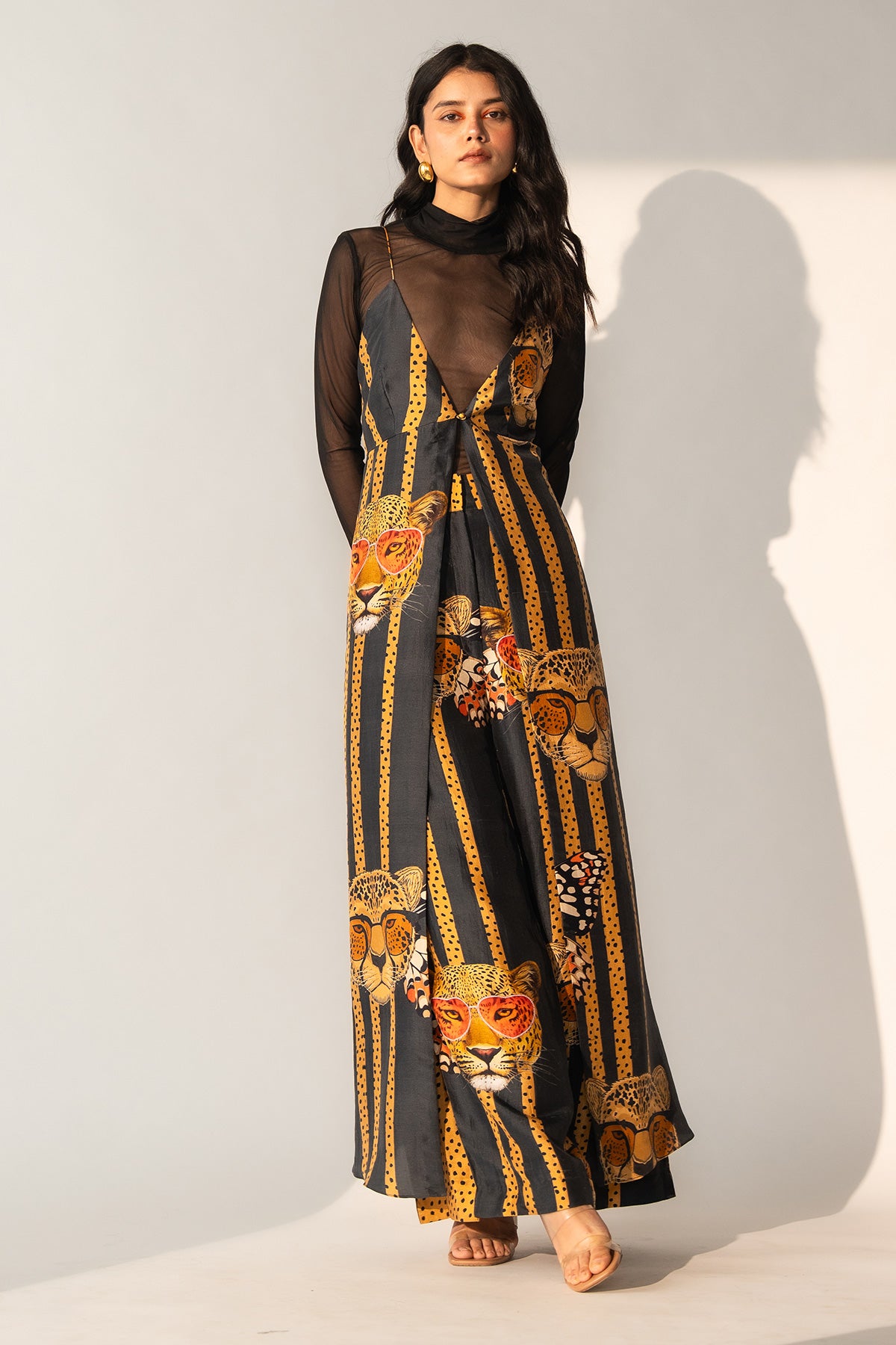 V NECK MAXI TOP