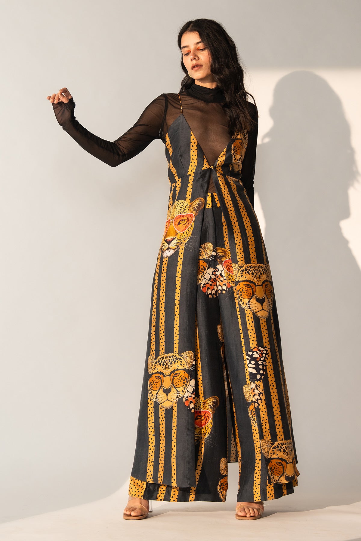 V NECK MAXI TOP