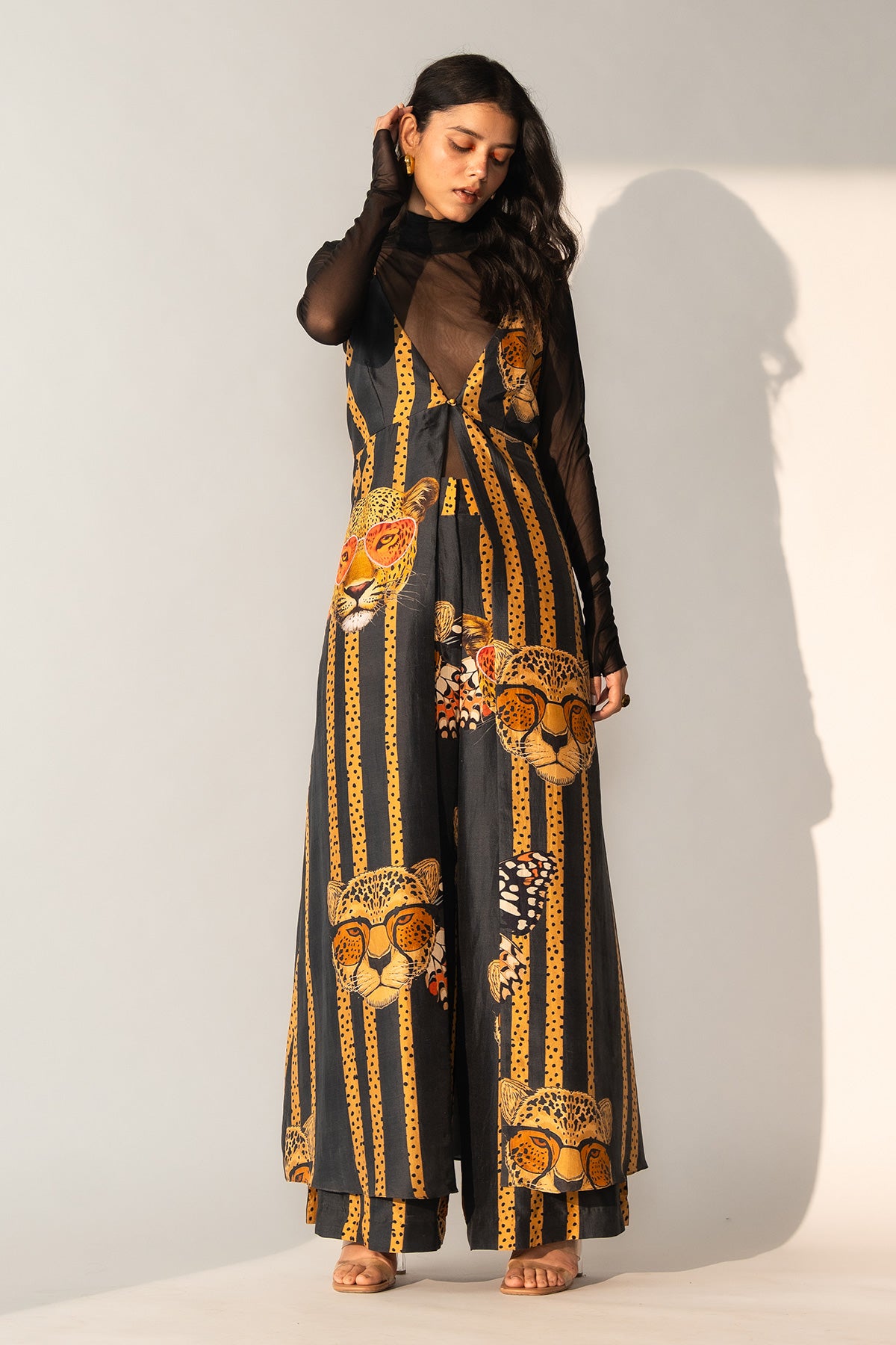 V NECK MAXI TOP