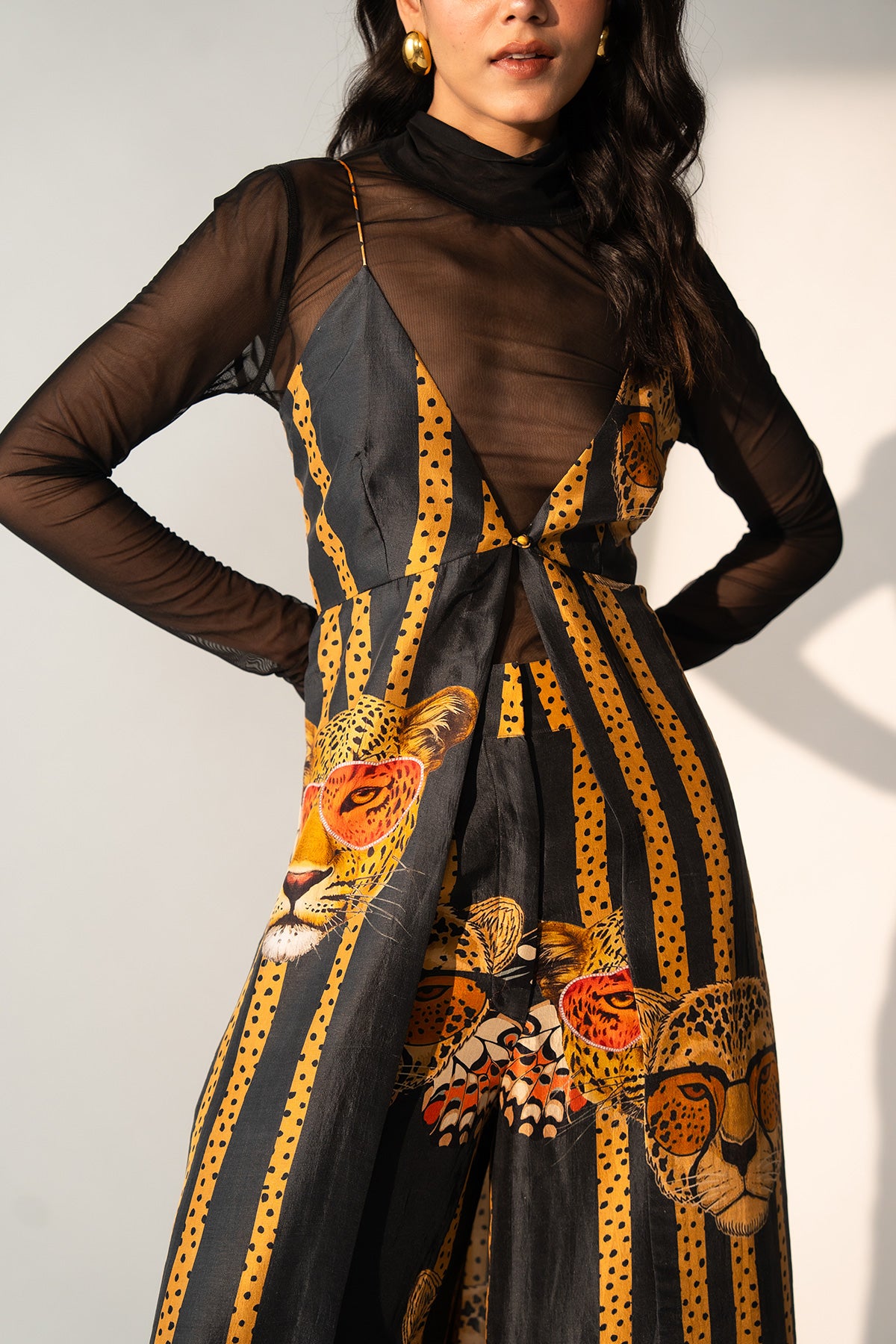 V NECK MAXI TOP