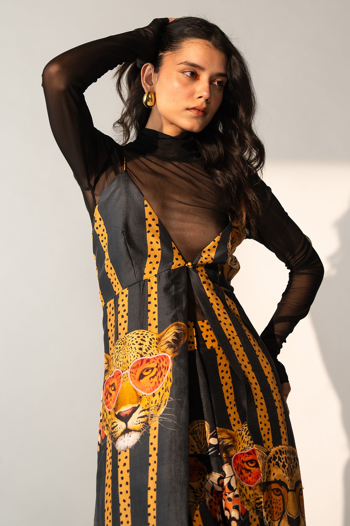 V NECK MAXI TOP