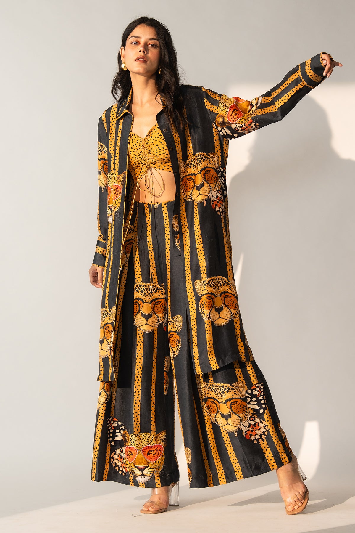 CO-ORD WITH PLEATED PANTS