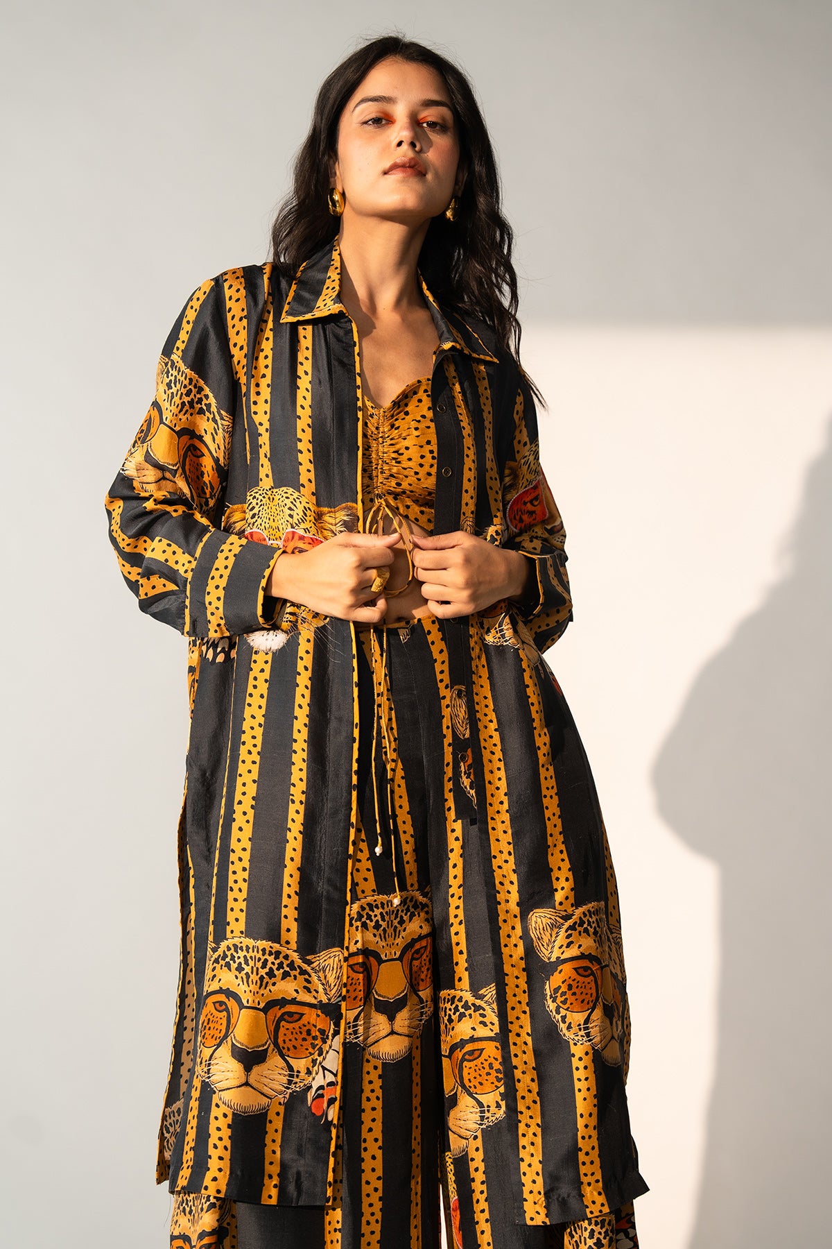 CO-ORD WITH PLEATED PANTS