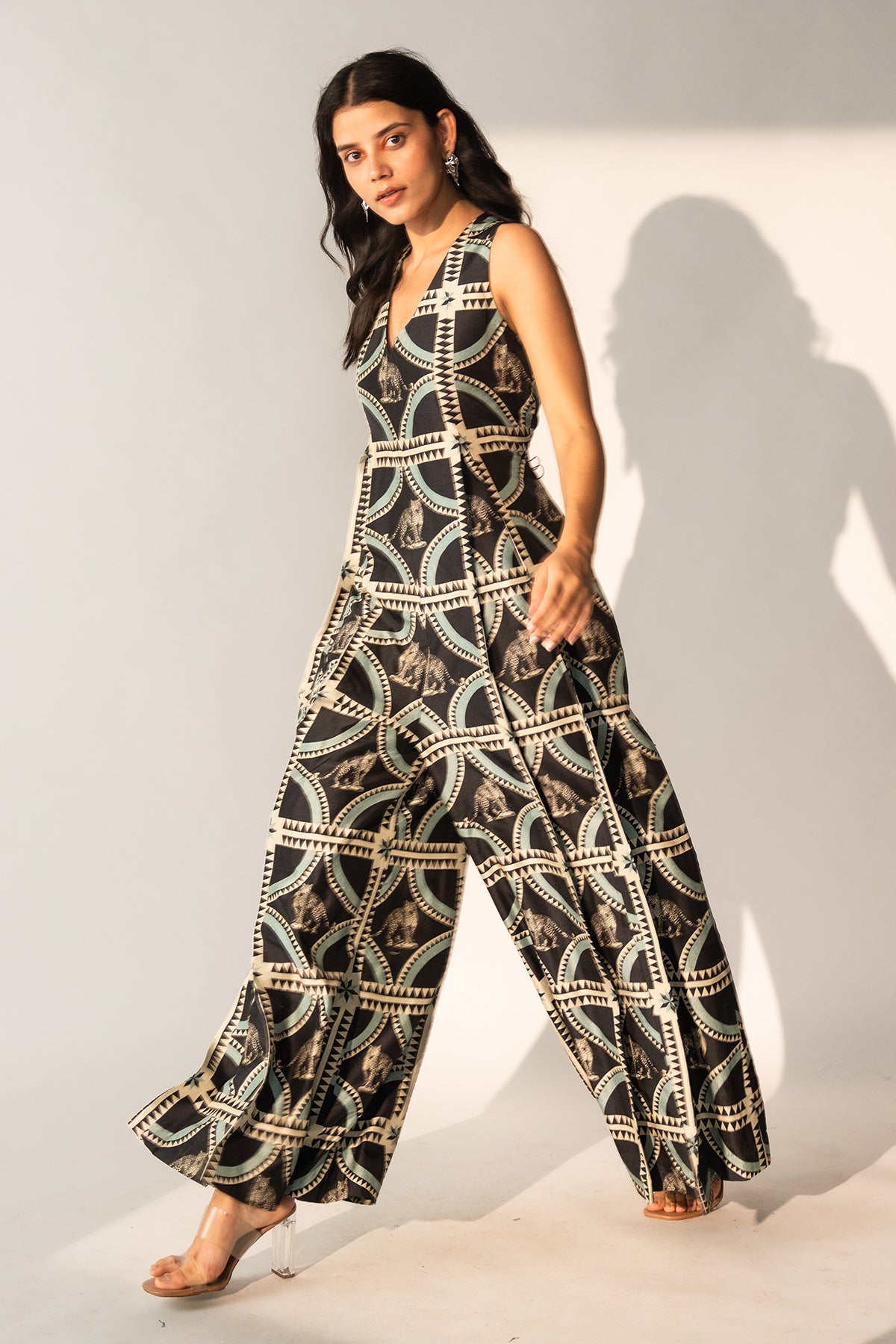Pleated Jumpsuit