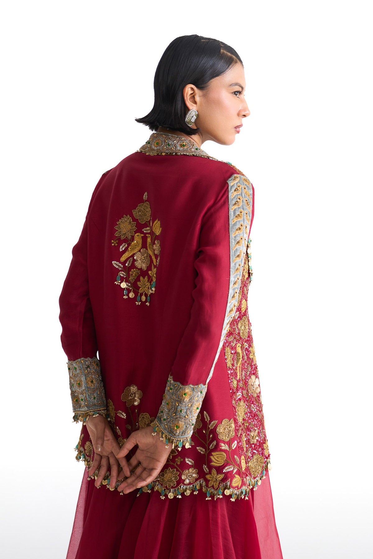 Golden story heavy jacket and sharara