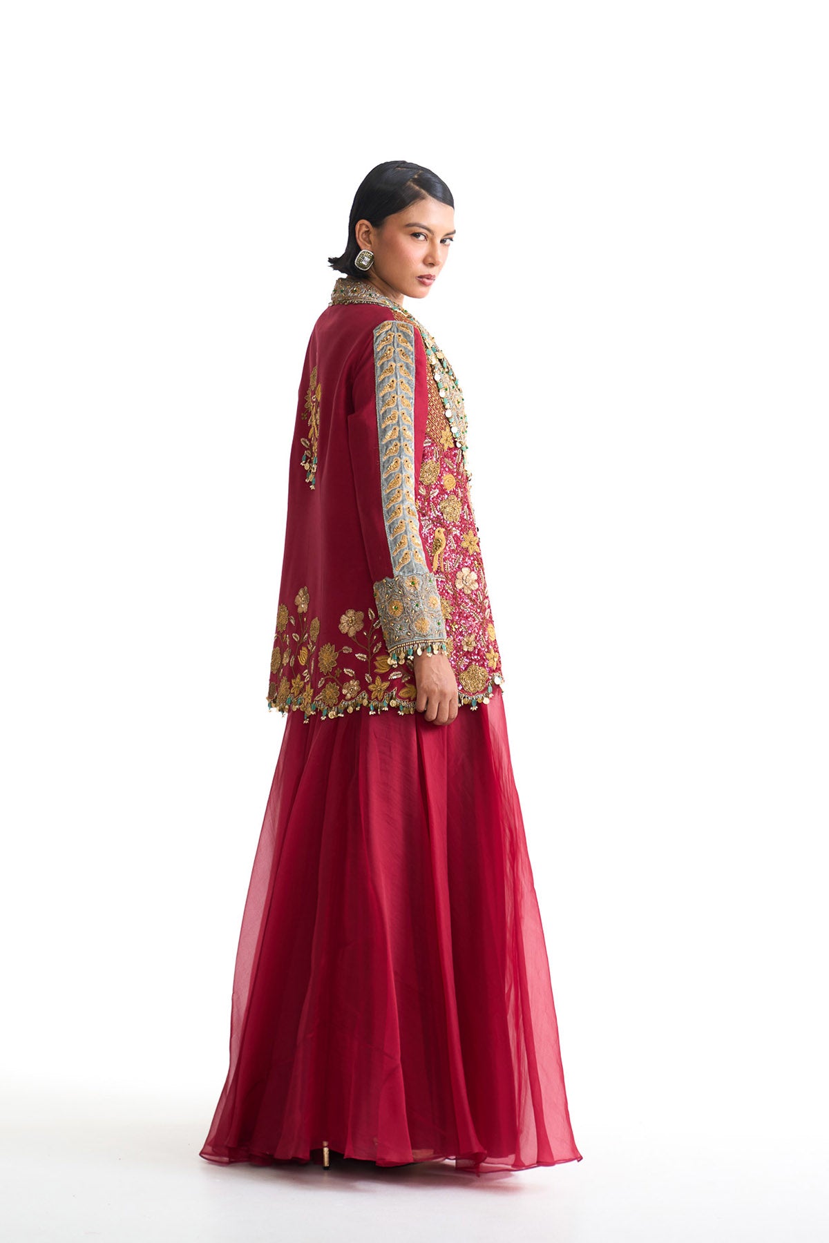 Golden story heavy jacket and sharara