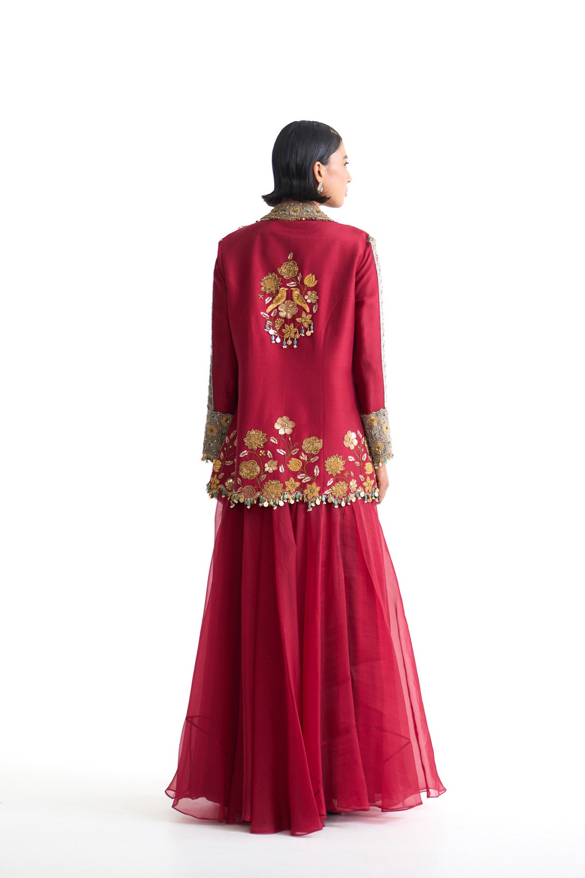 Golden story heavy jacket and sharara