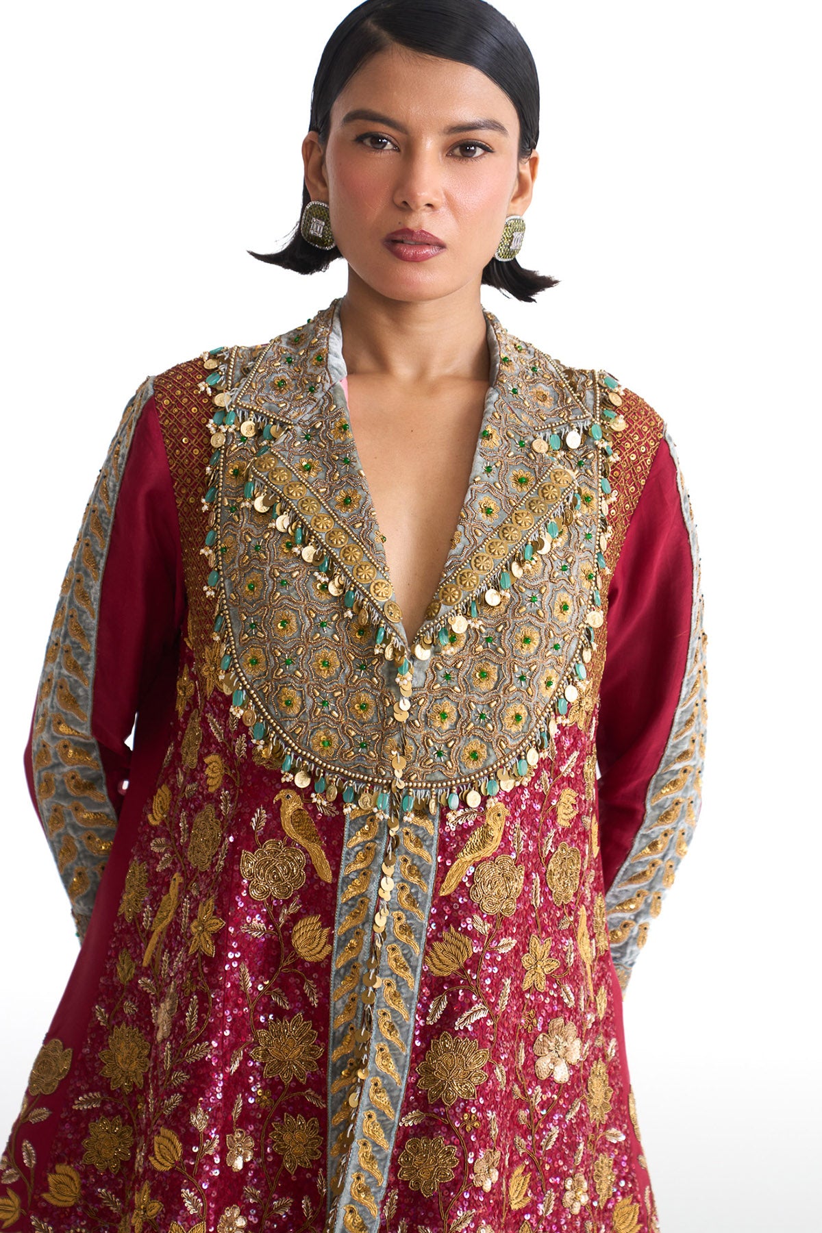 Golden story heavy jacket and sharara
