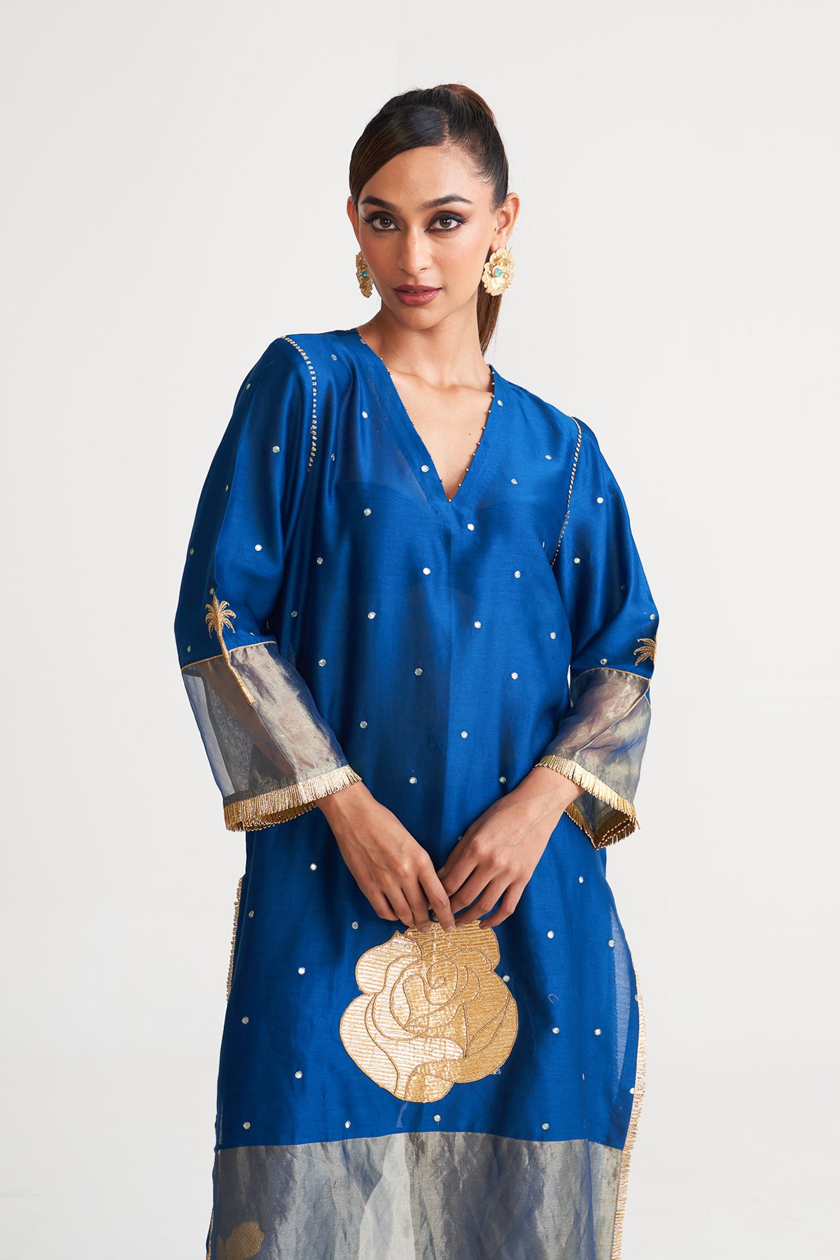 Gota gold kurta set
