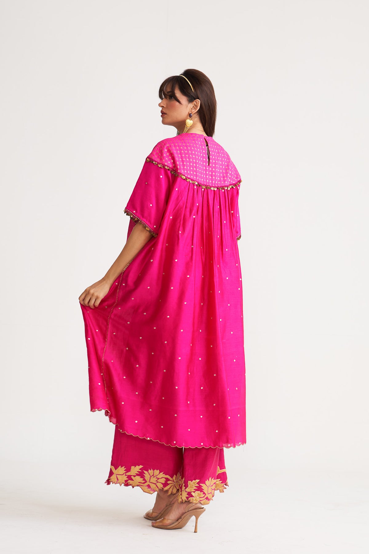 Gota line patch kurta set