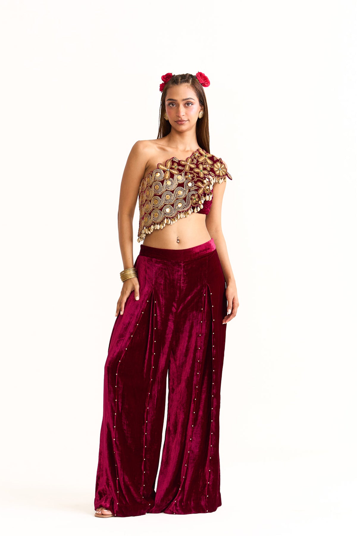 One shoulder top set