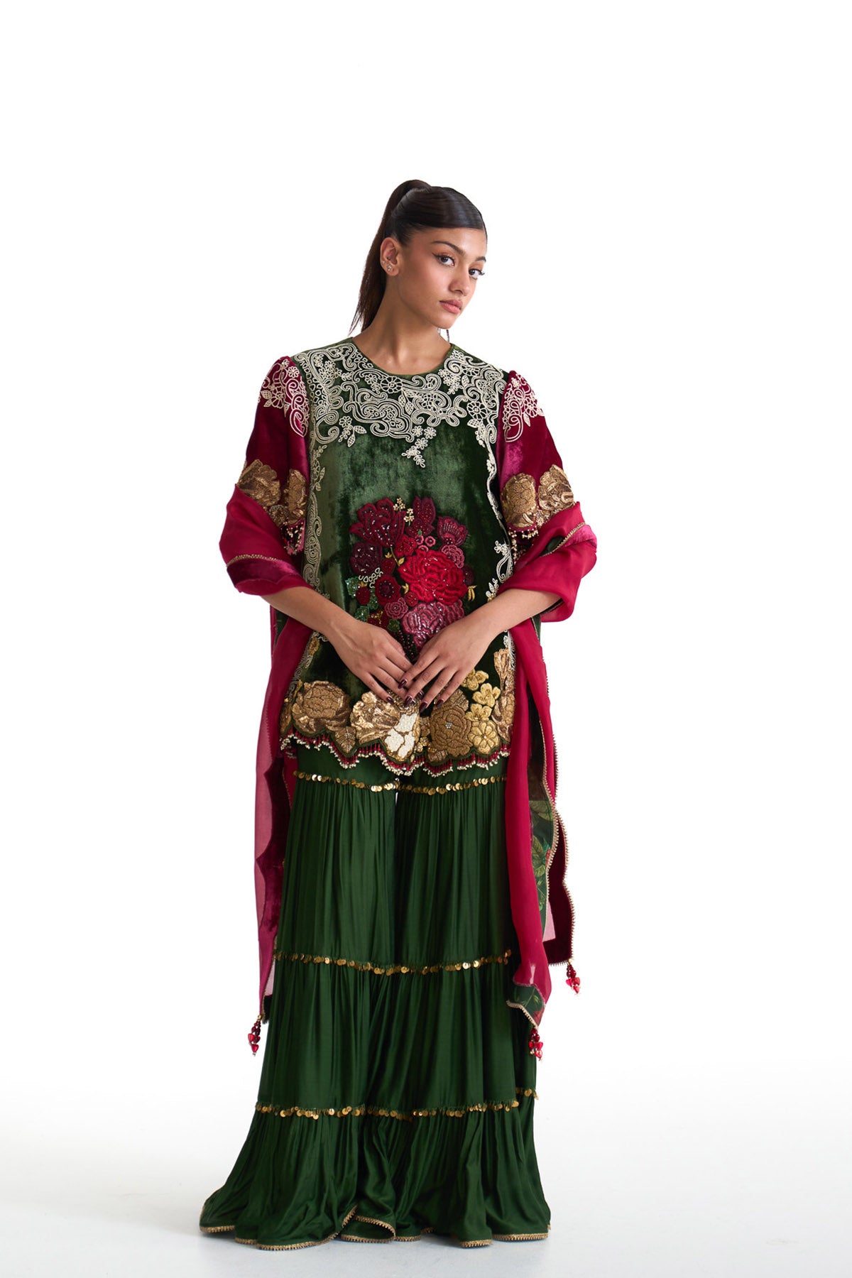 Jade garara suit set