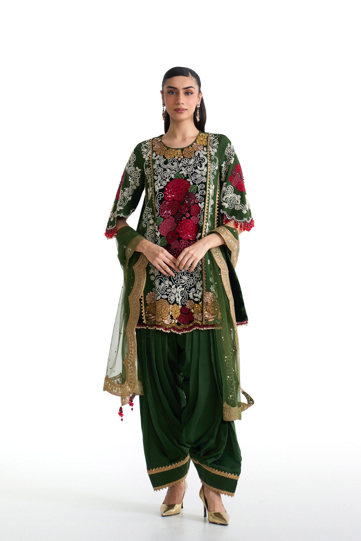 Jade flare suit set