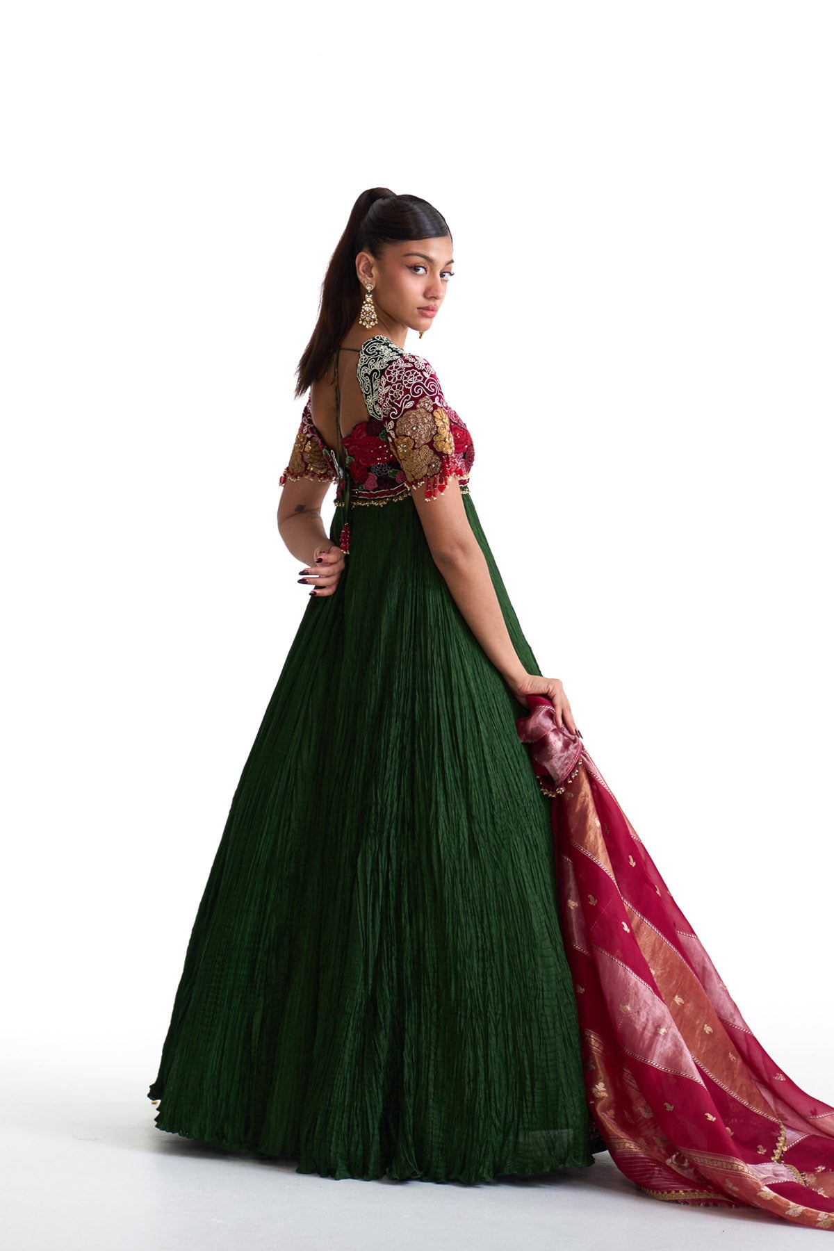 Jade anarkali set