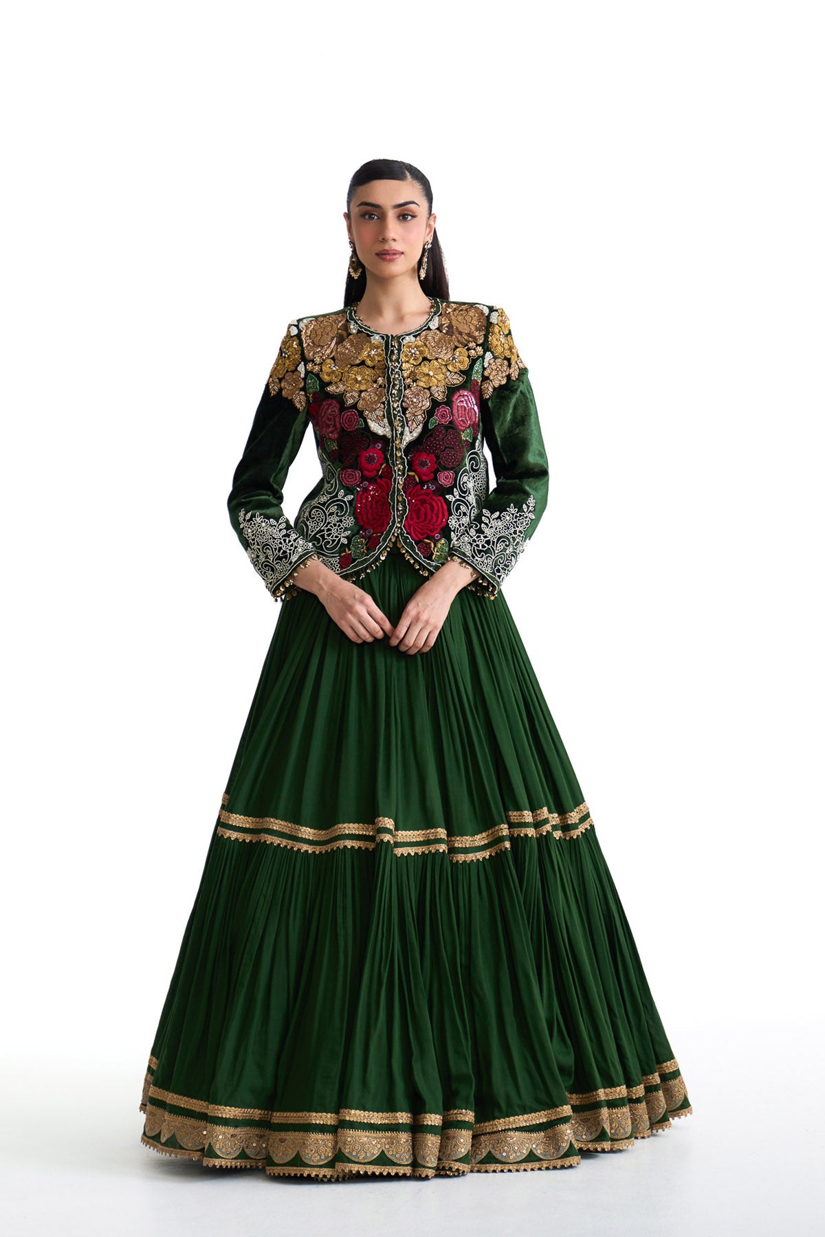 Jade jacket lehenga set