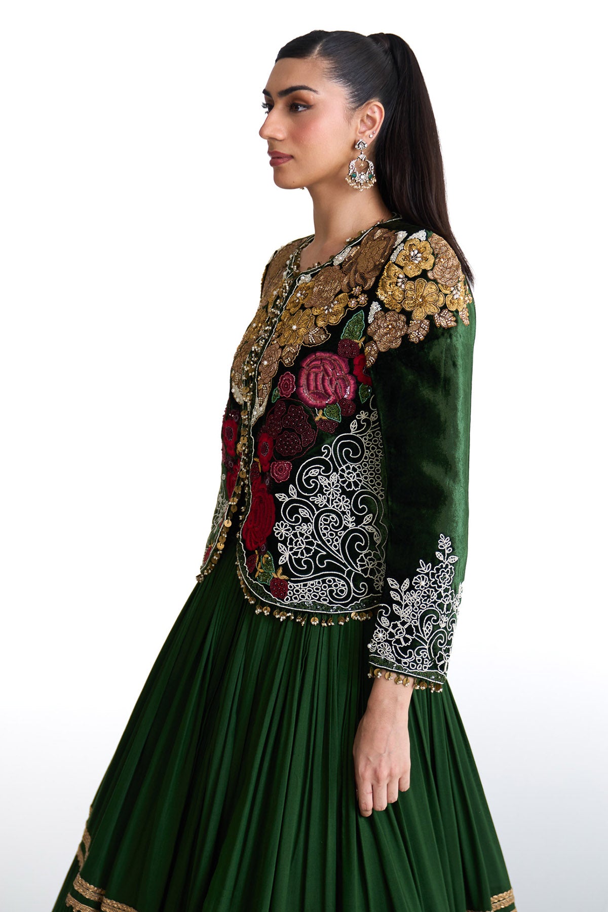 Jade jacket lehenga set