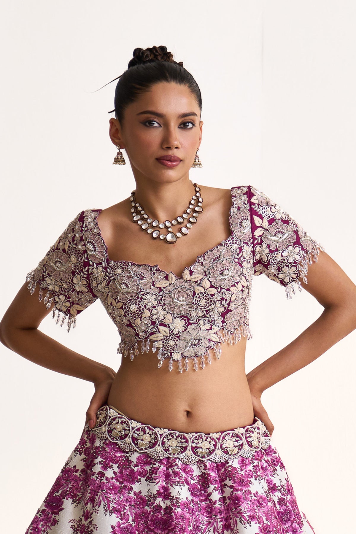 Pink moon lehenga