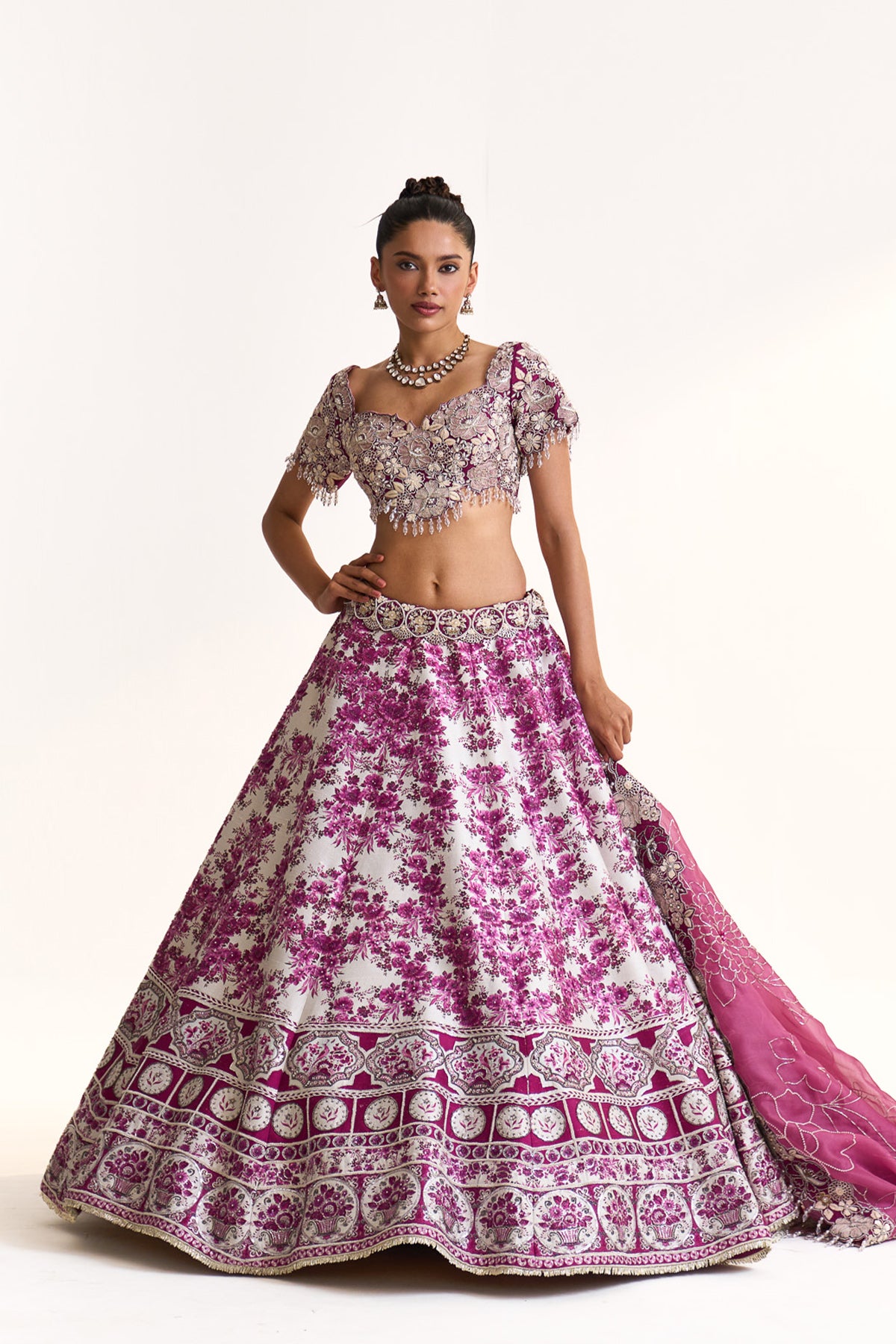 Pink moon lehenga