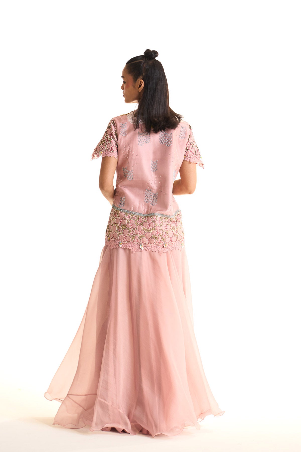 Marigold blossom shirt & sharara set