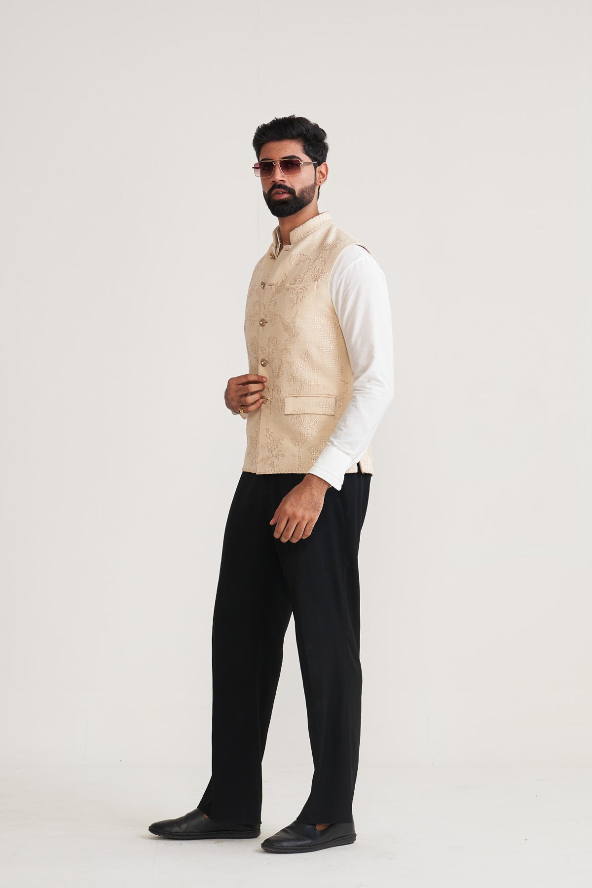 Cross stitch nehru jacket