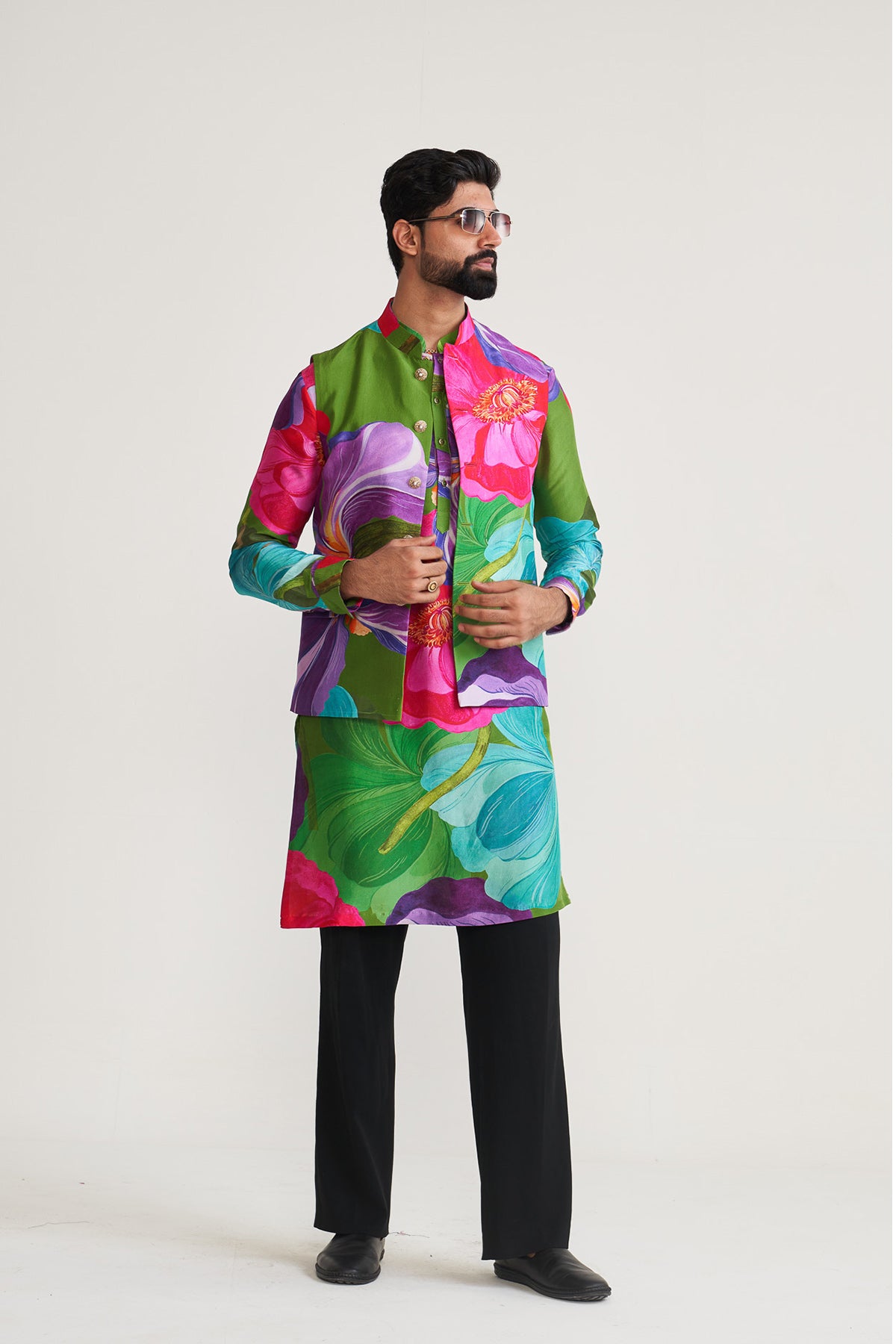 Painted petals waistcoat