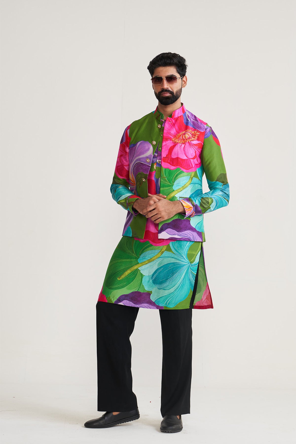 Painted petals waistcoat