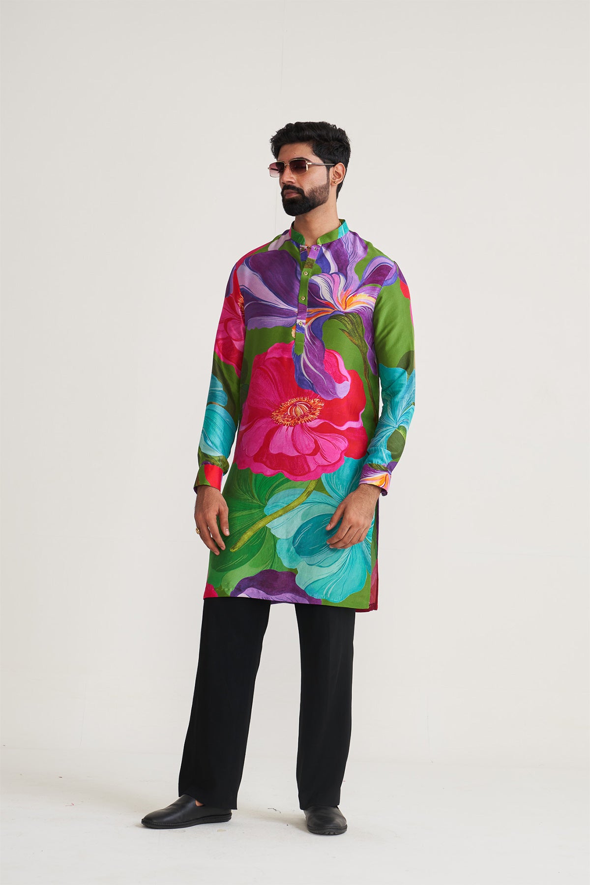 Painted petals kurta