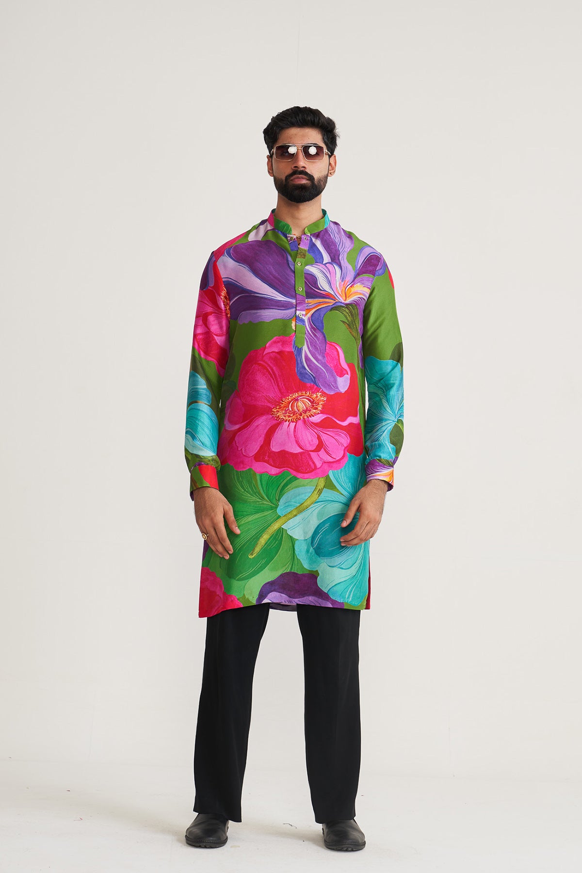 Painted petals kurta