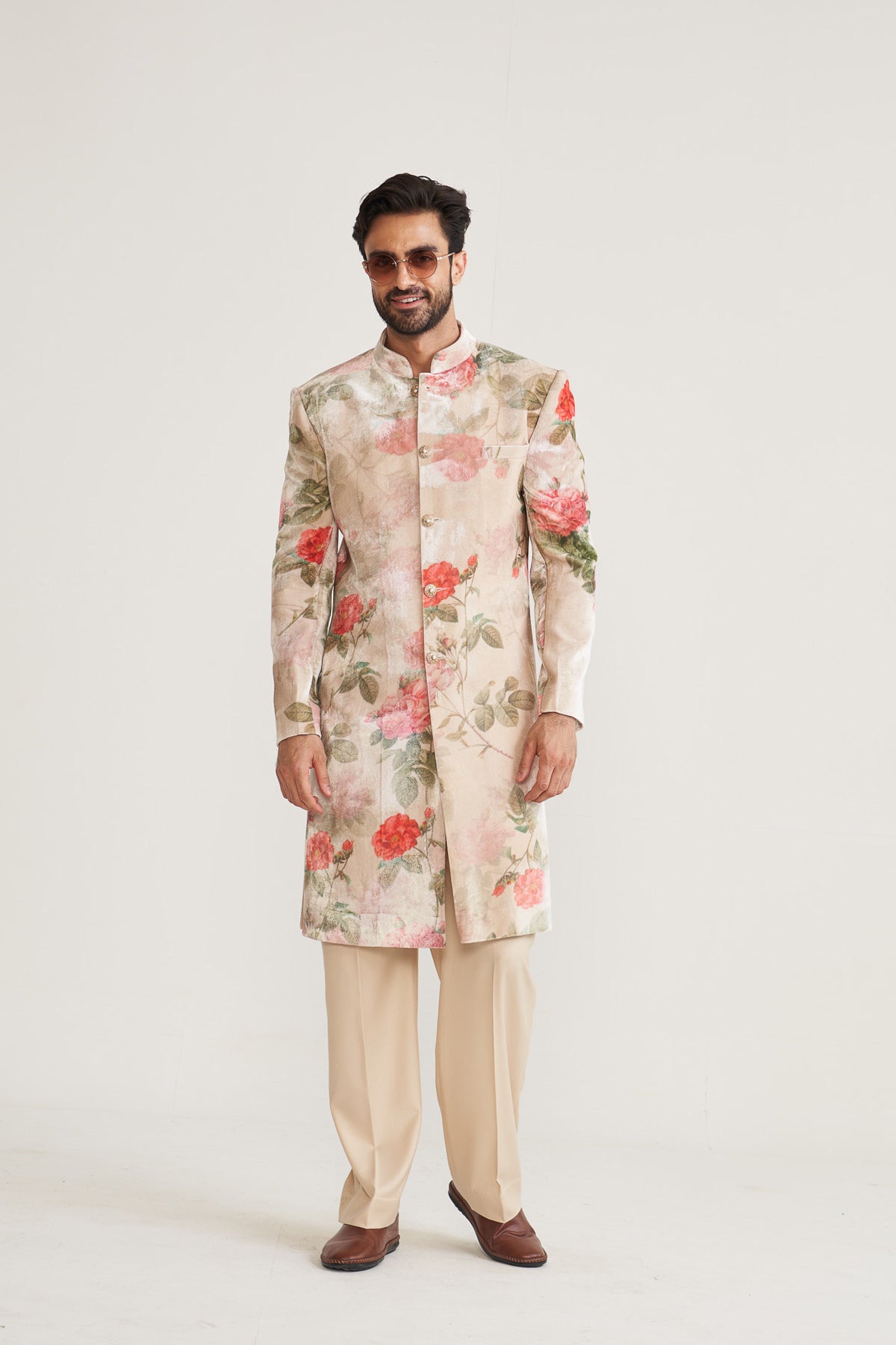 Vintage bloom ivory velvet ackhan