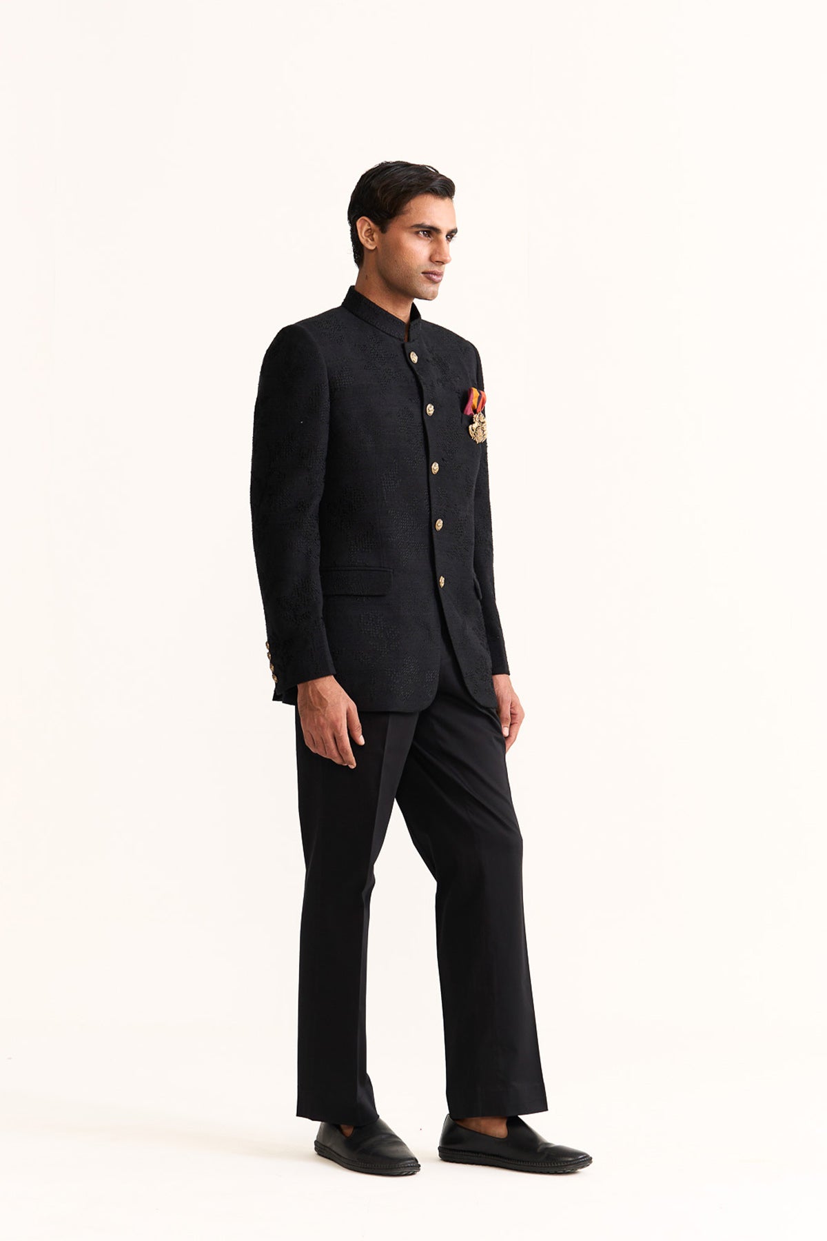 Cross stitch embroidered bandhgala