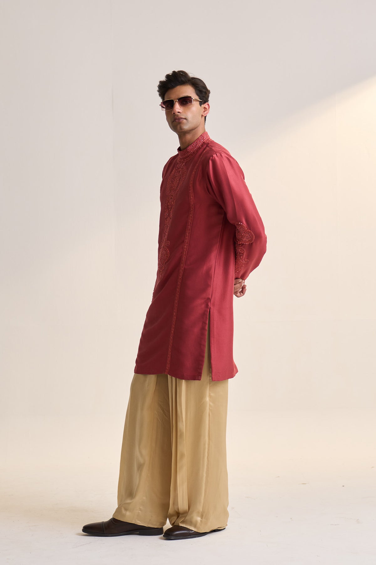 Dori embroidered long kurta