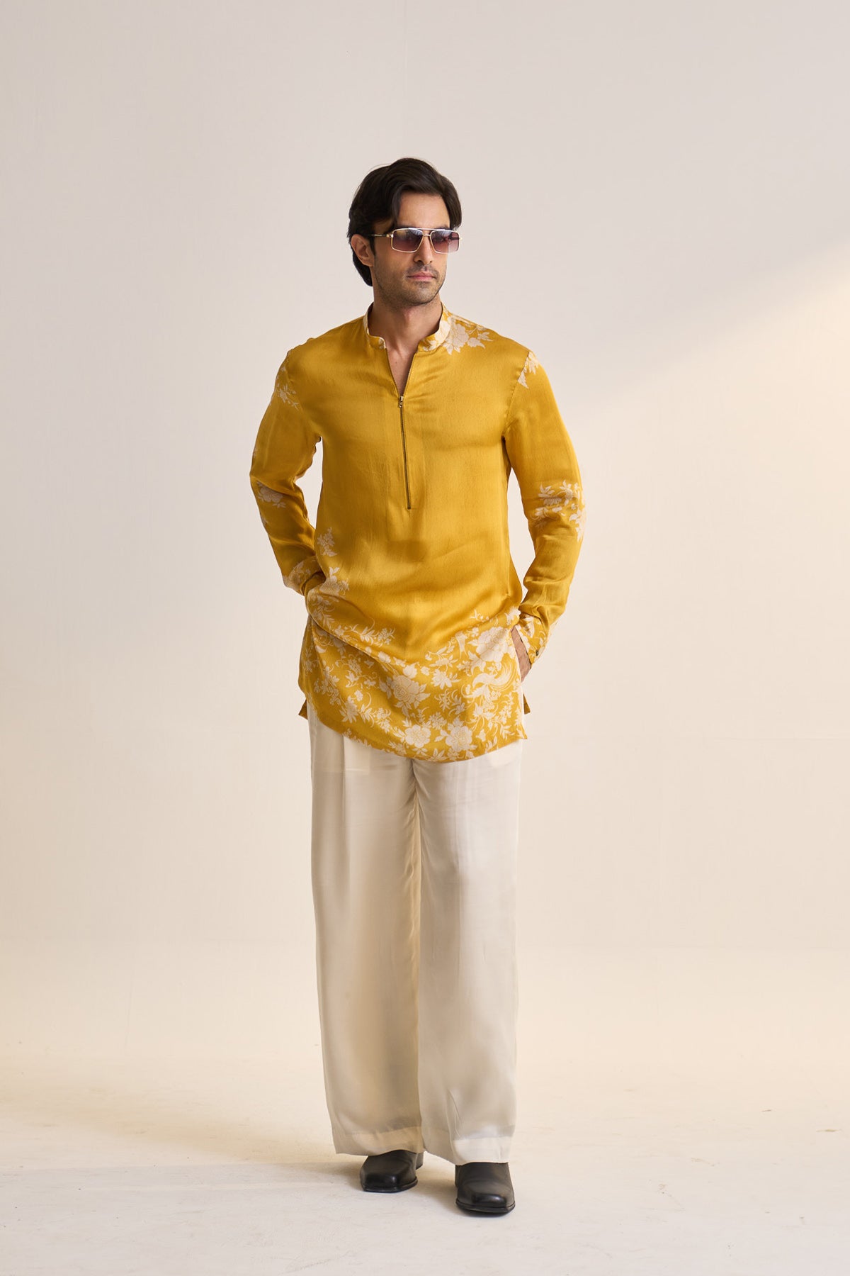 Summer parsi zipper short kurta