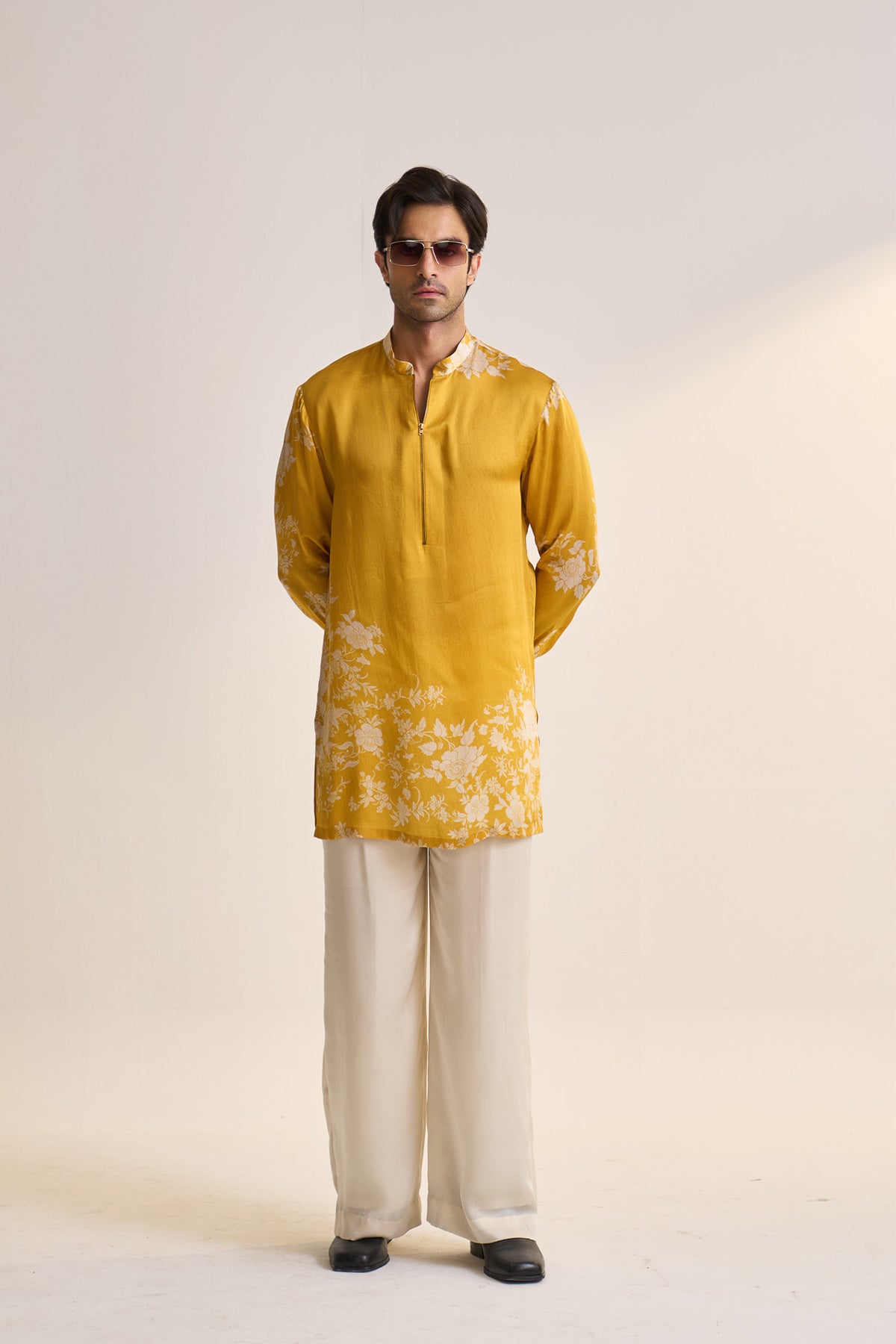 Summer parsi zipper short kurta