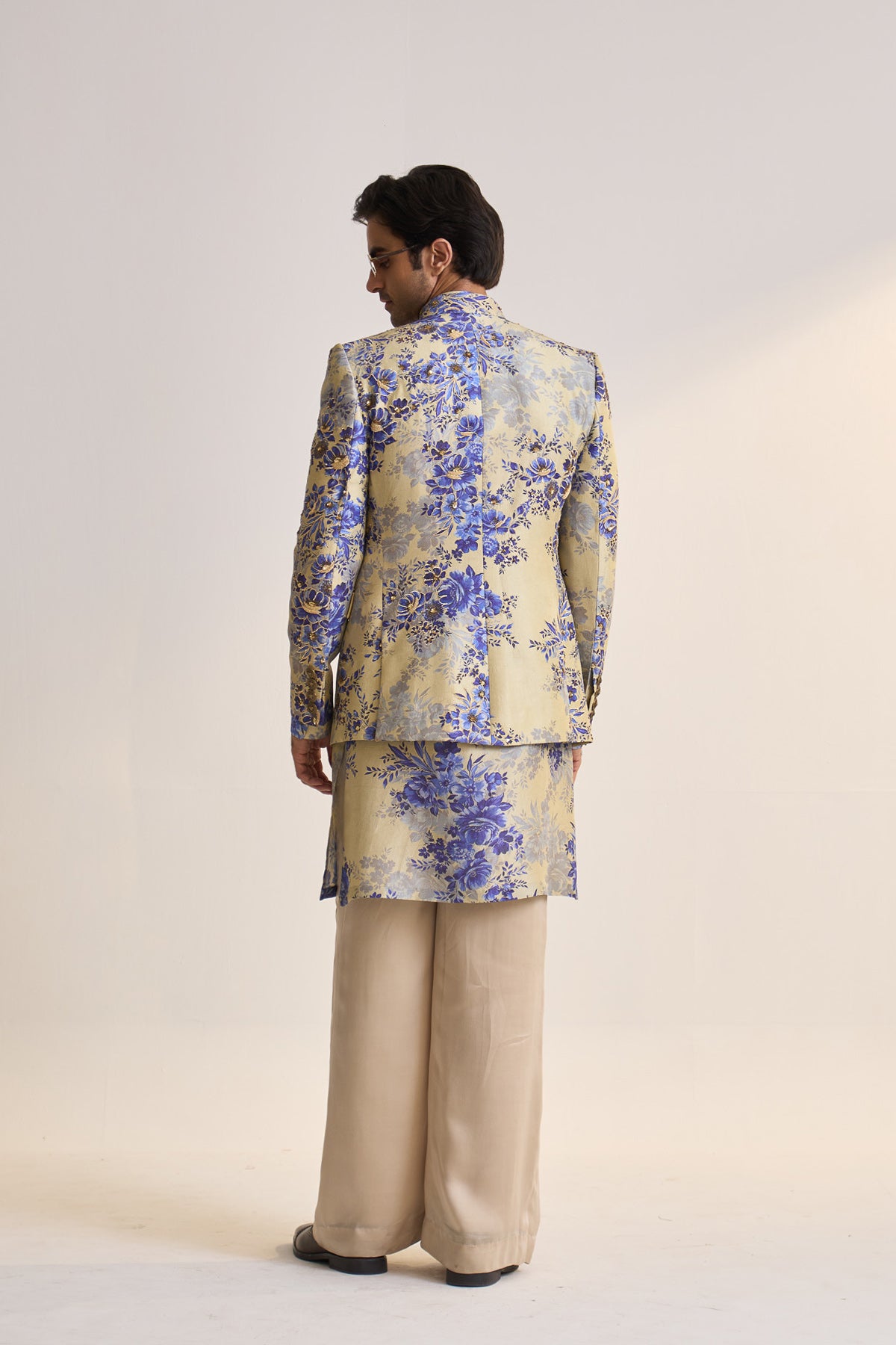 Blue moon embellished bandhgala