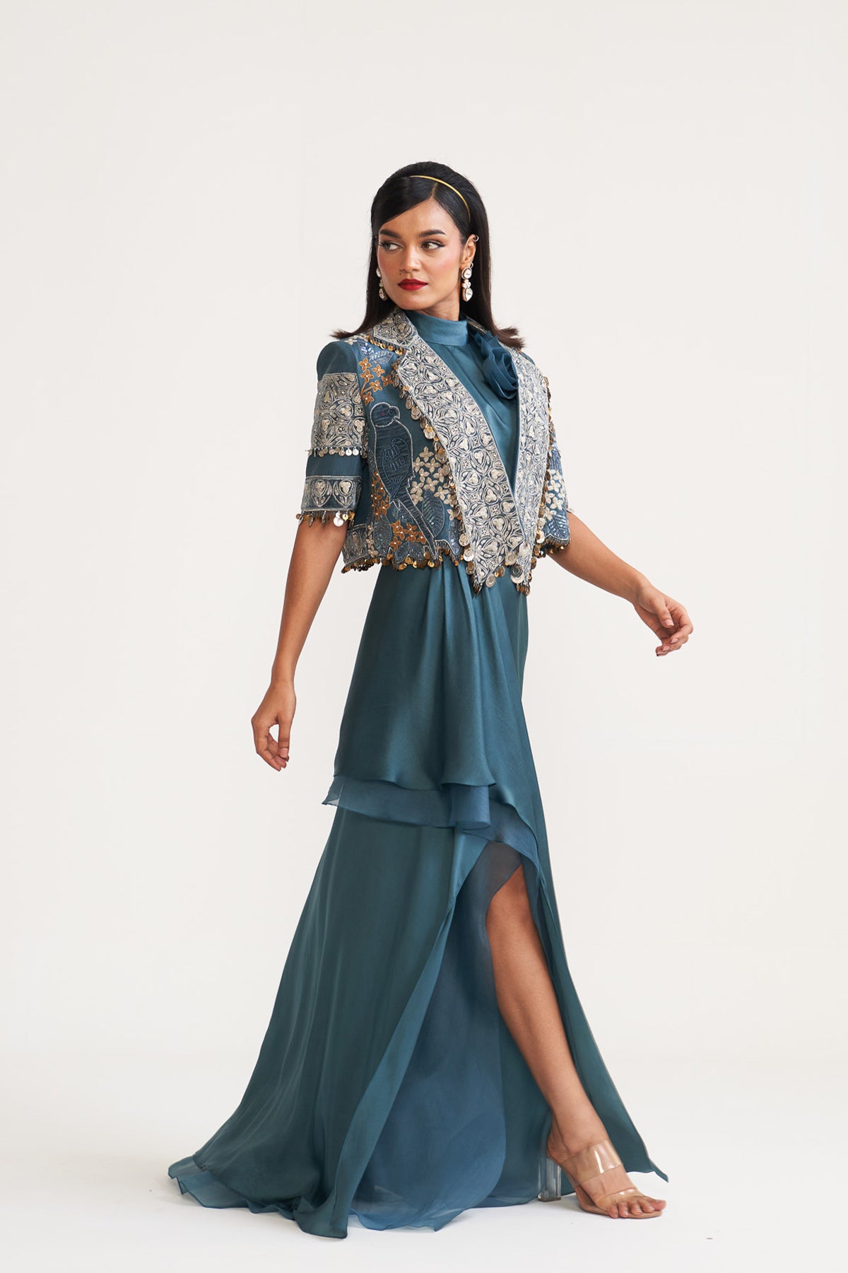 Moonflower Crop blazer dress