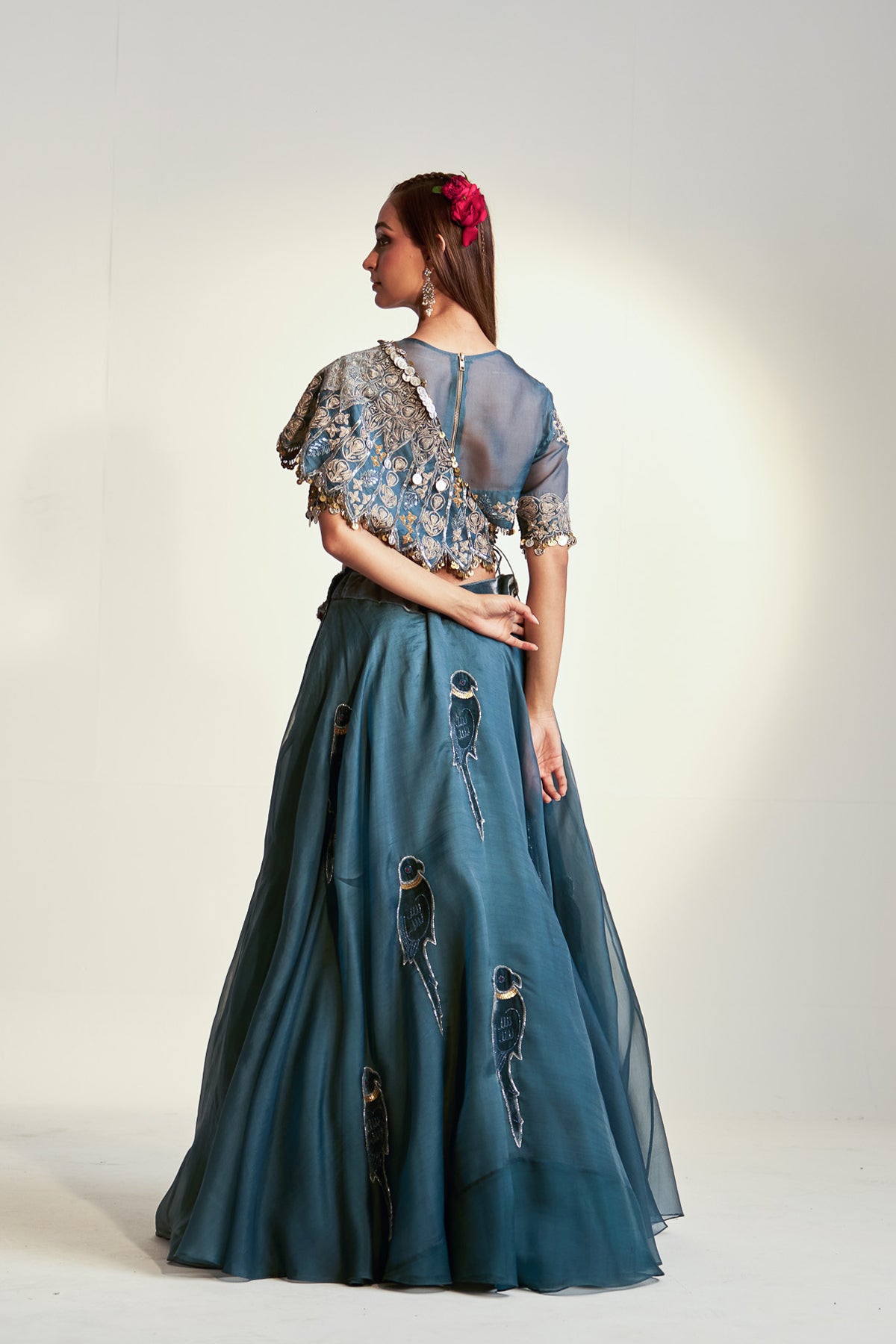 Lehenga with drape set