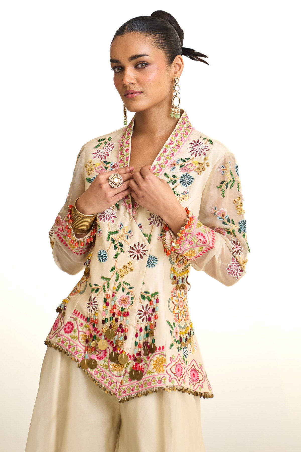 Noor-e-kashmir Heavy jacket set