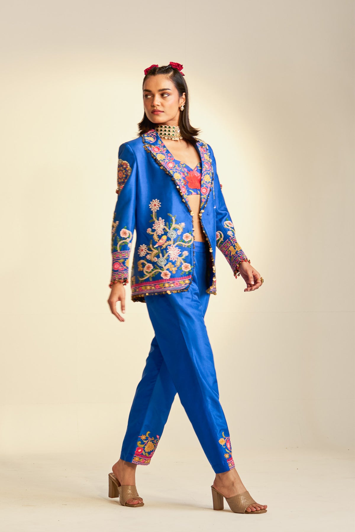 Noor-e-kashmir Blazer pant set