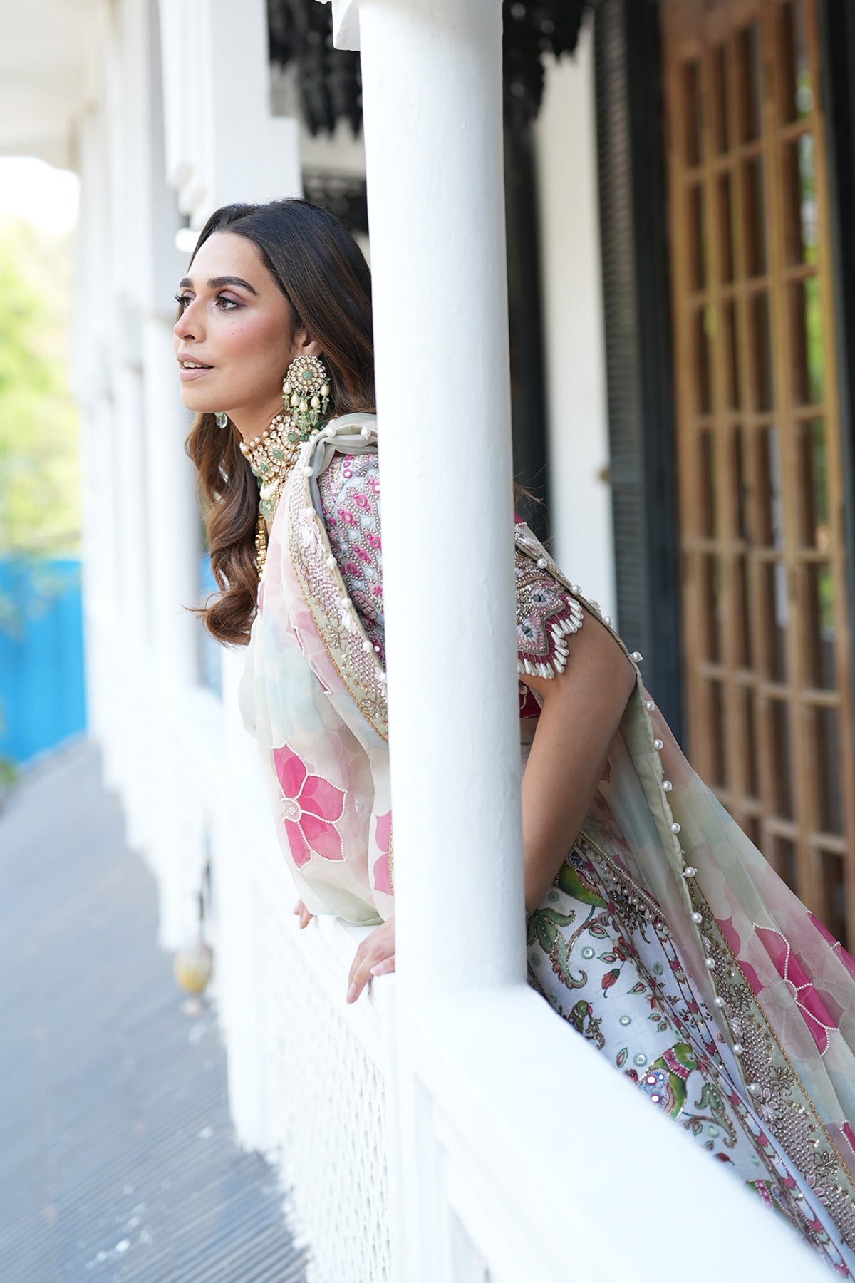 Summiyya ( House of misu ) in Parrot paradise lehenga