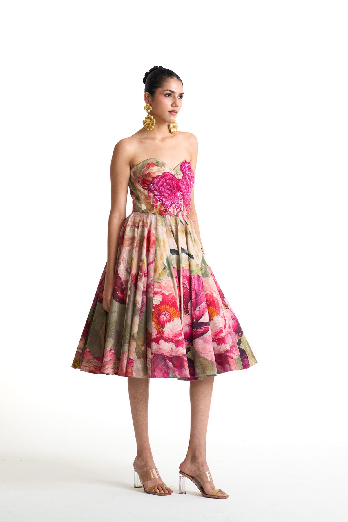 Petal story corset dress