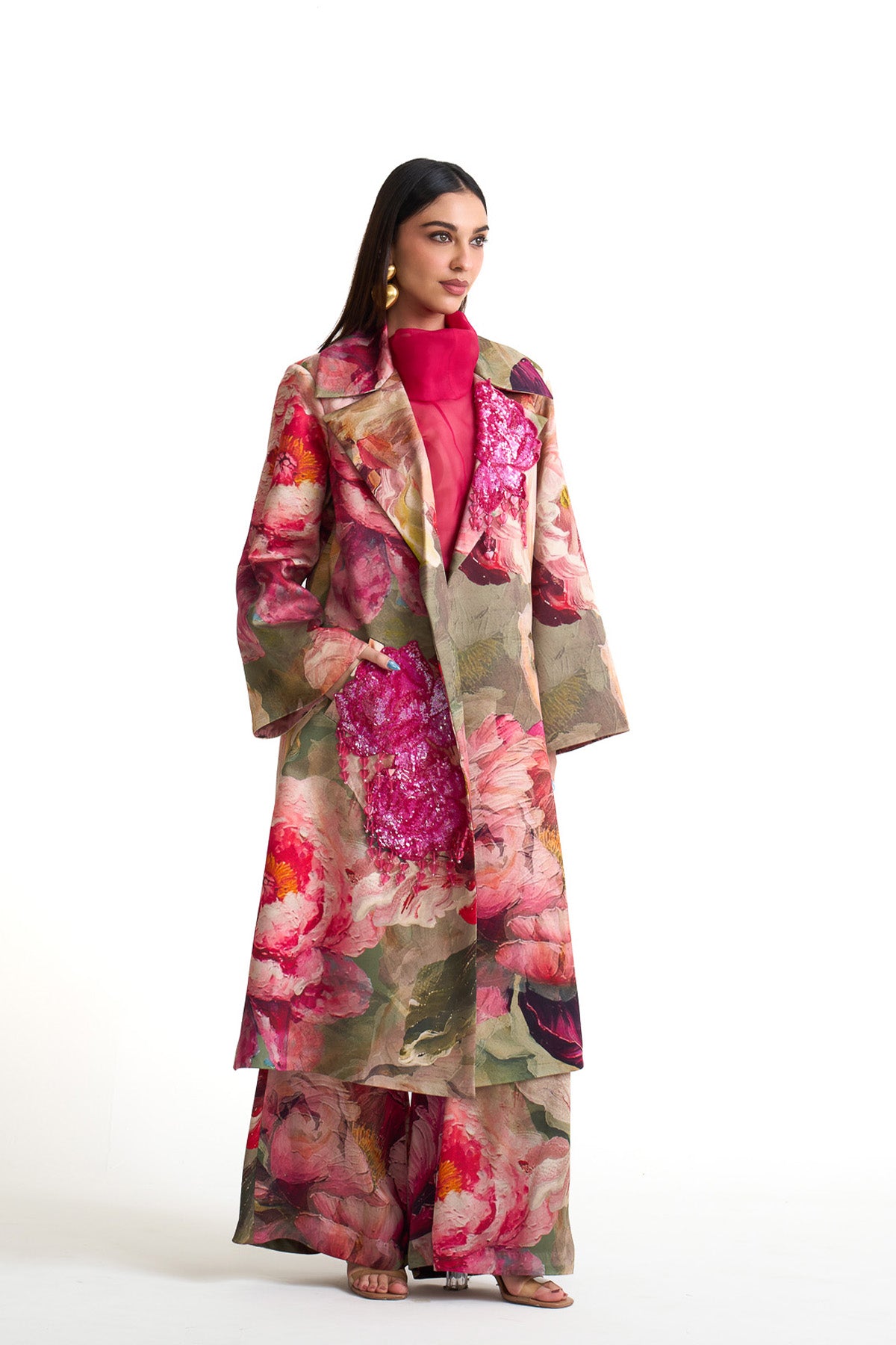 Petal story overcoat set