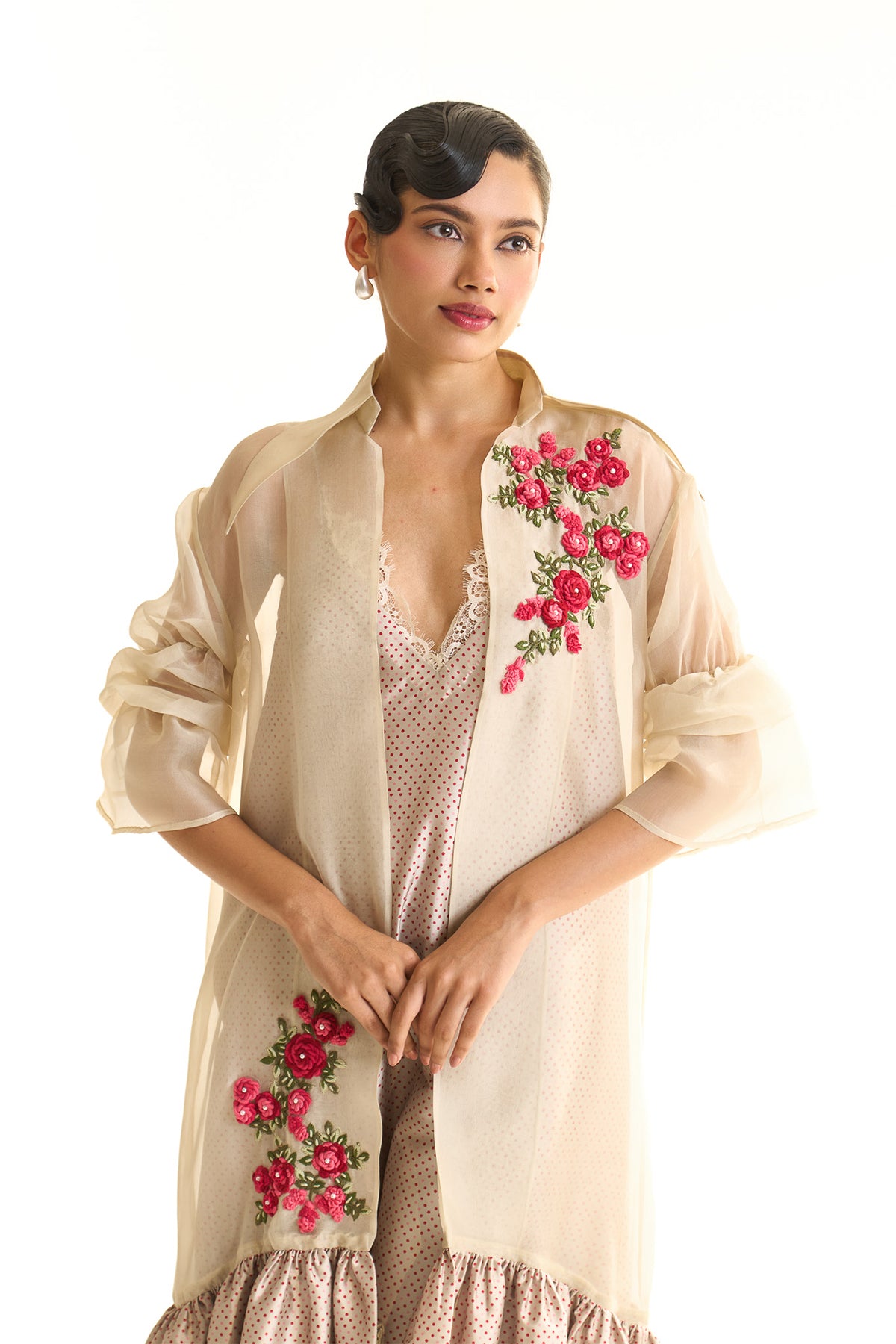 Organza shrug set