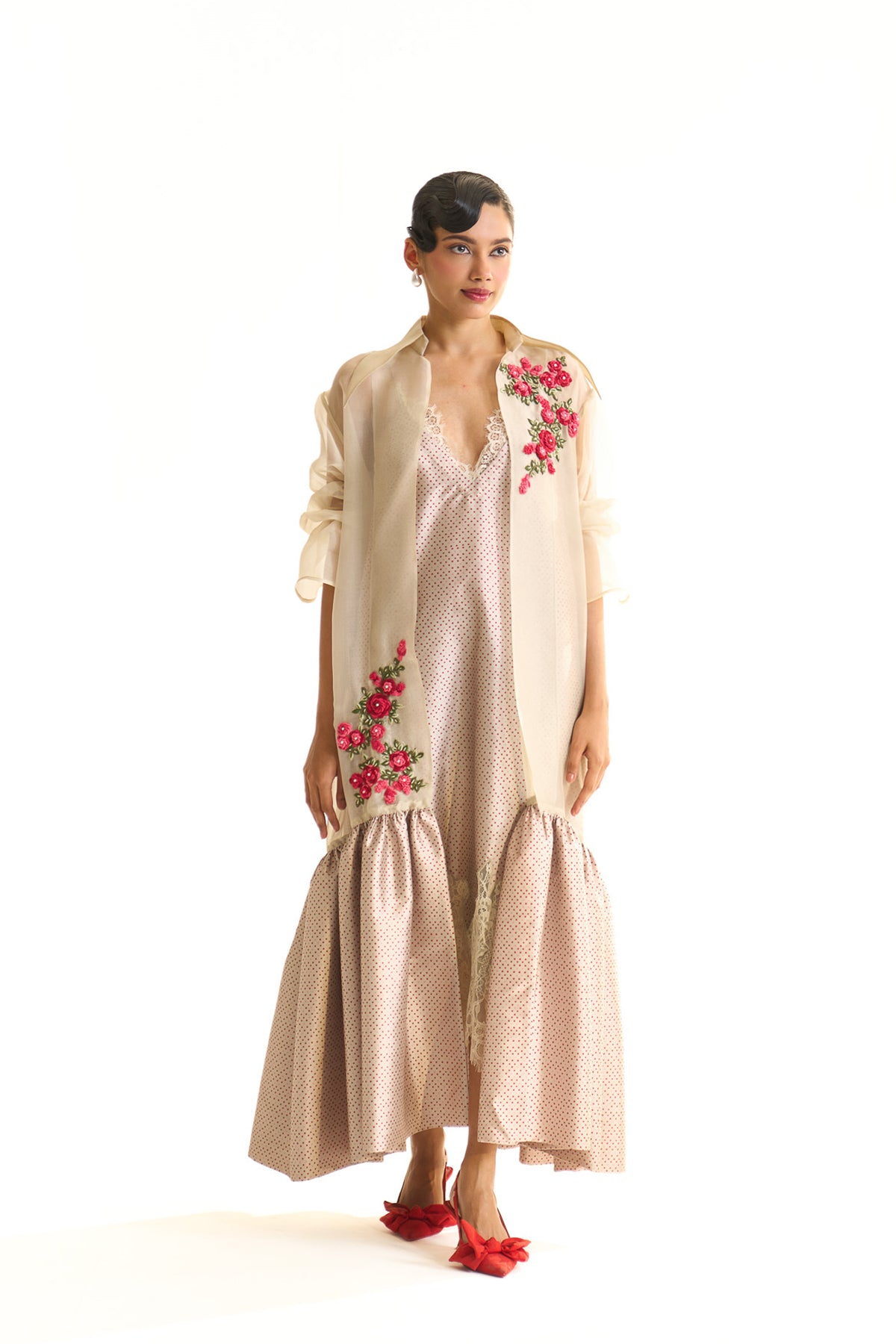 Organza shrug set