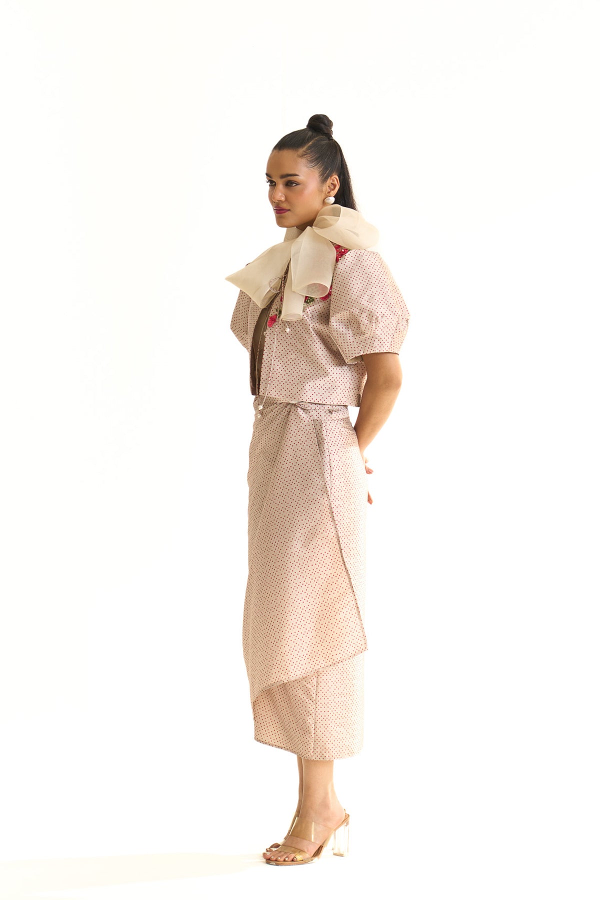 Wrap skirt and top set