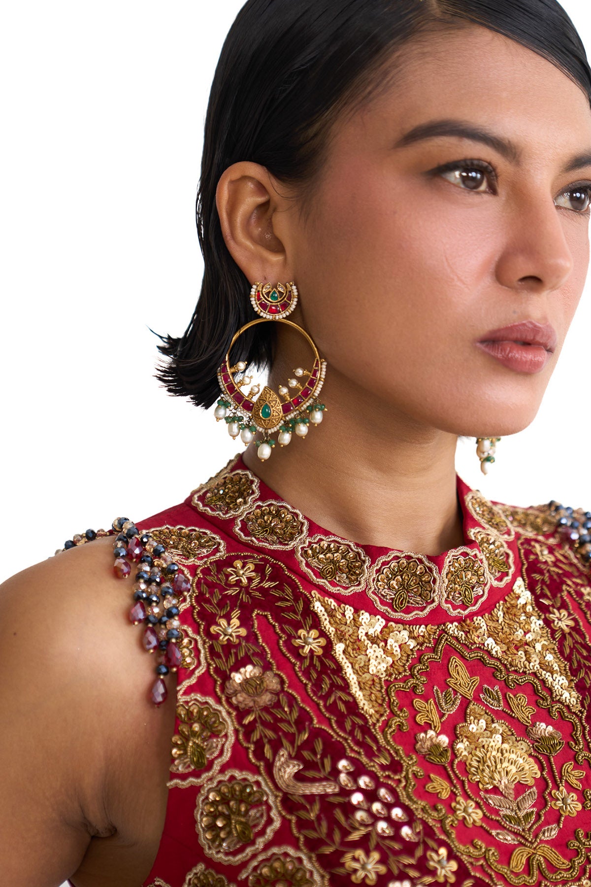 Mor pankh peplum garara set