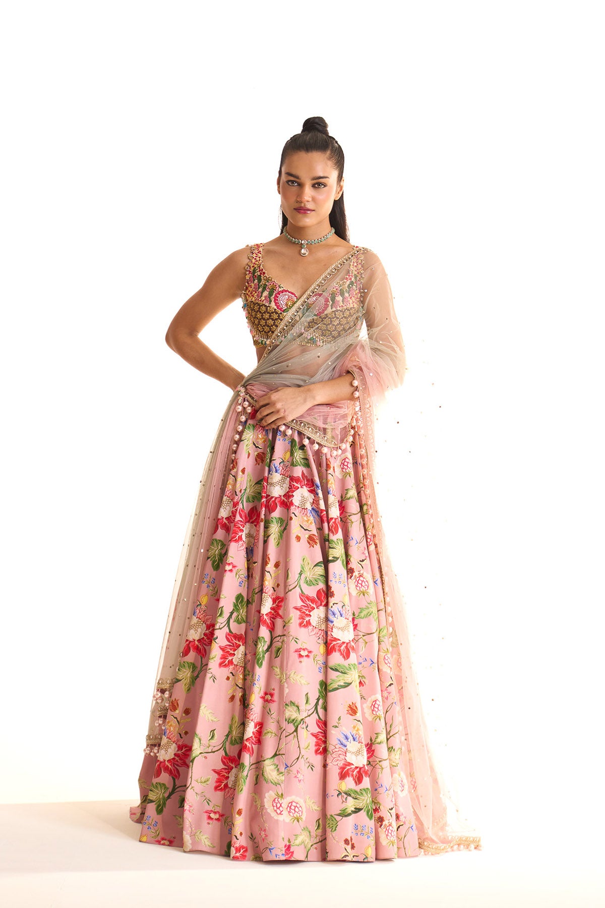 Garden story lehenga set