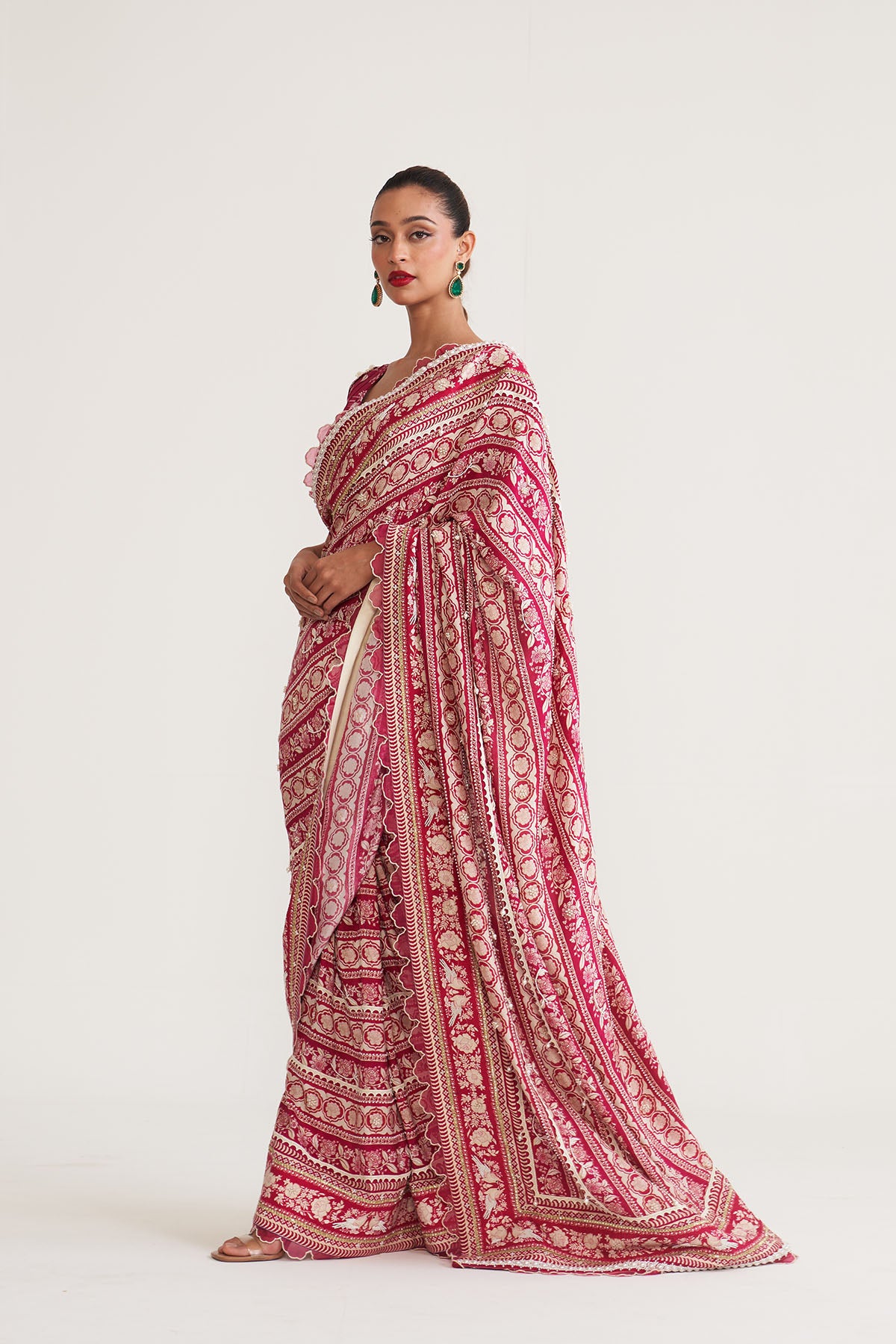 Gulab-e-jashn parsi saree